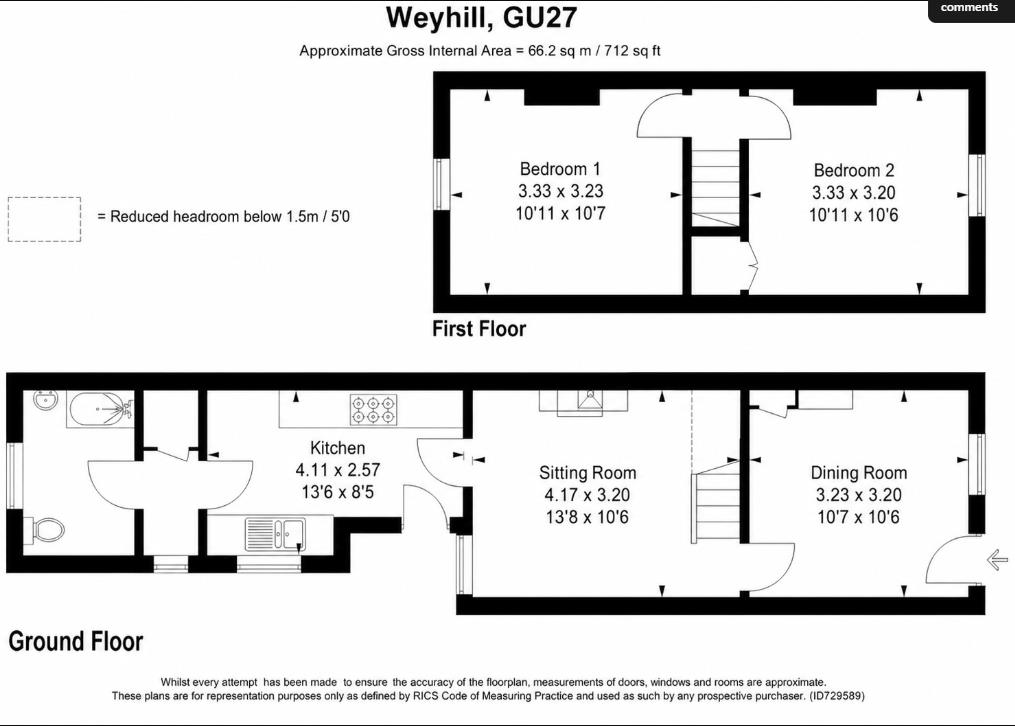 106, Wey Hill, Haslemere floorplan