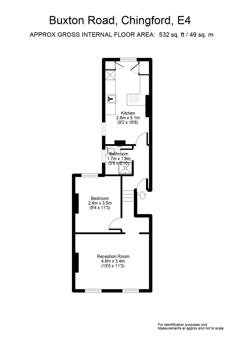 Flat A, 51, Buxton Road, London floorplan