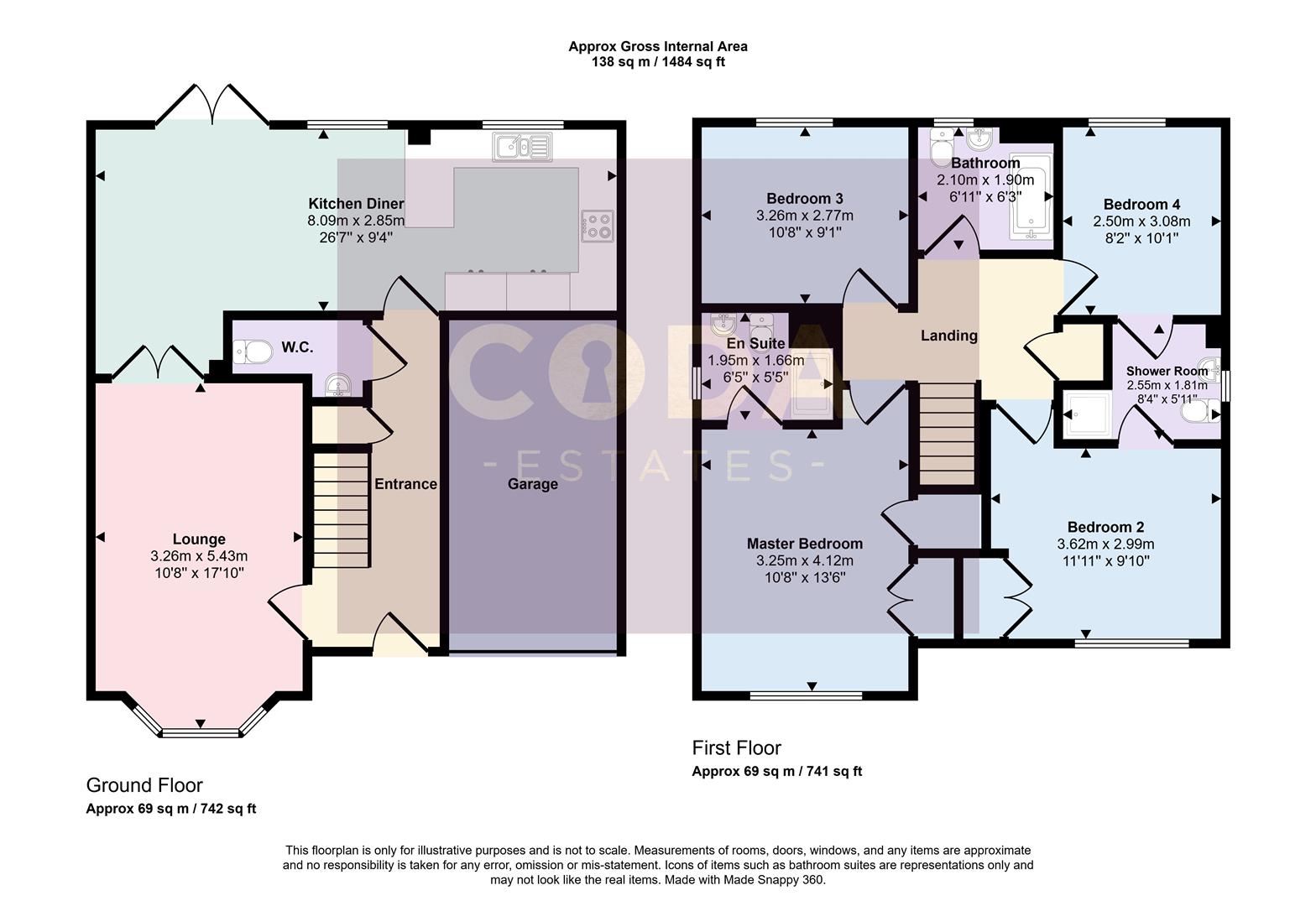 1, Corn Mill Road, Lenzie floorplan