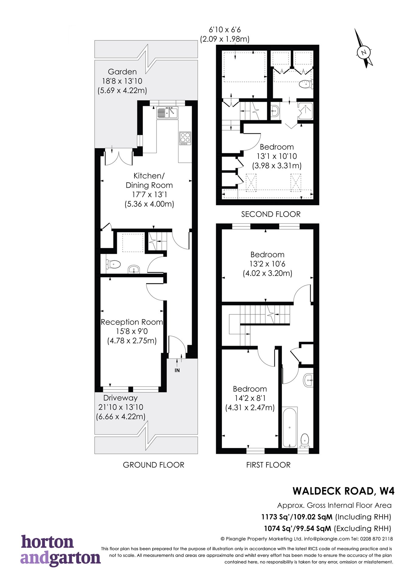 64b, Waldeck Road, Chiswick floorplan