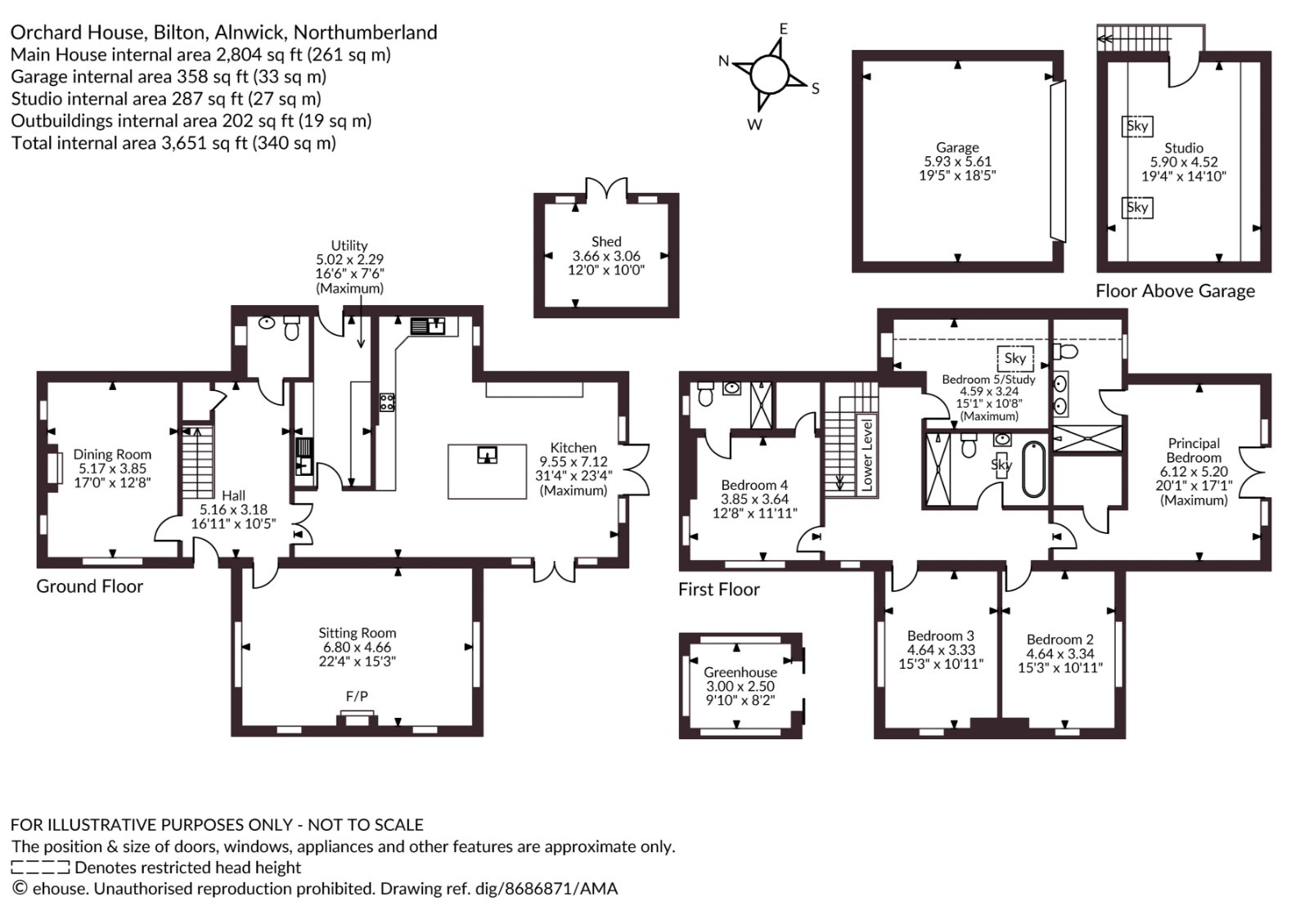 Orchard House,, Bilton, Northumberland floorplan