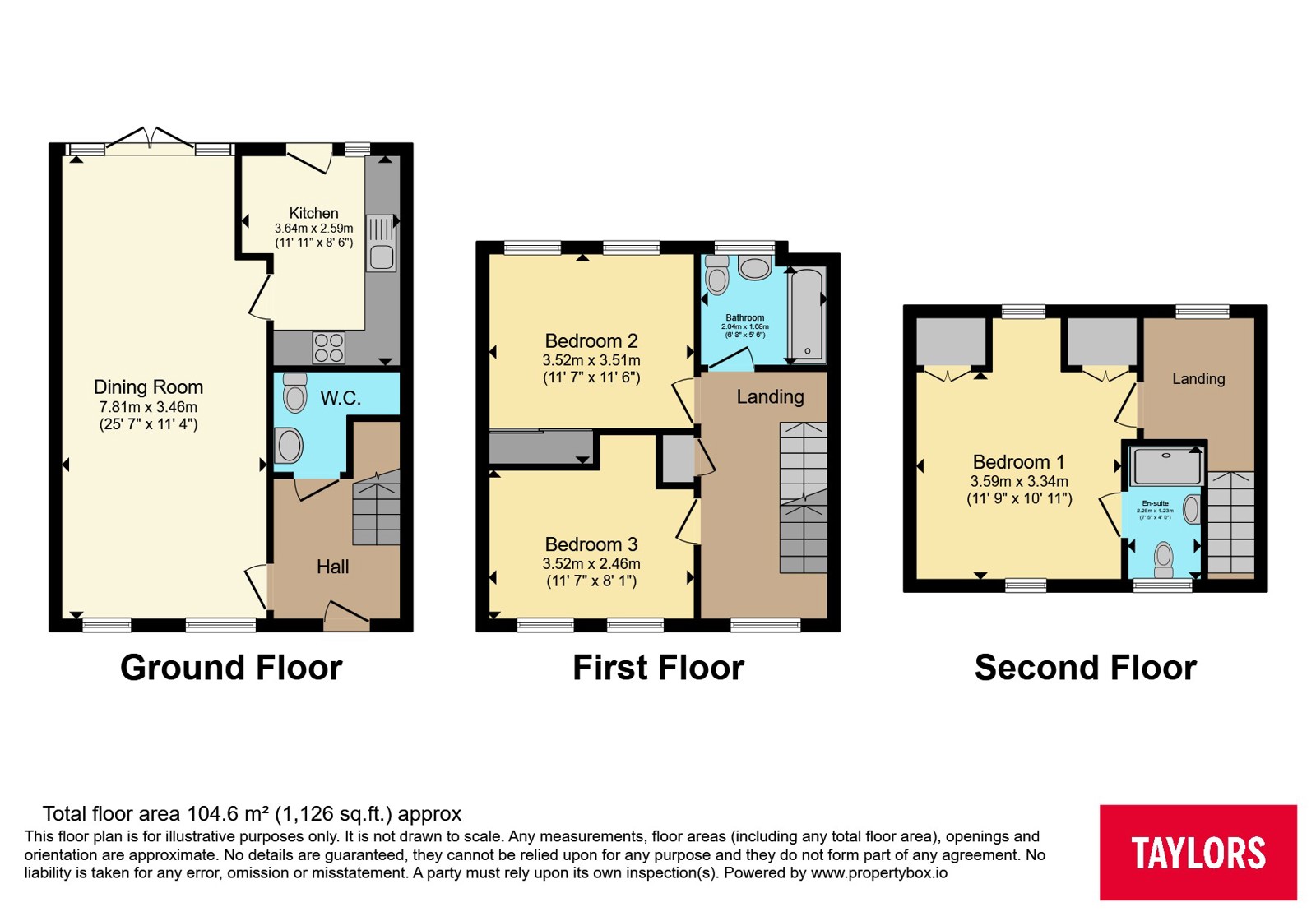 18, St. Crispin Crescent, Northamptonshire floorplan