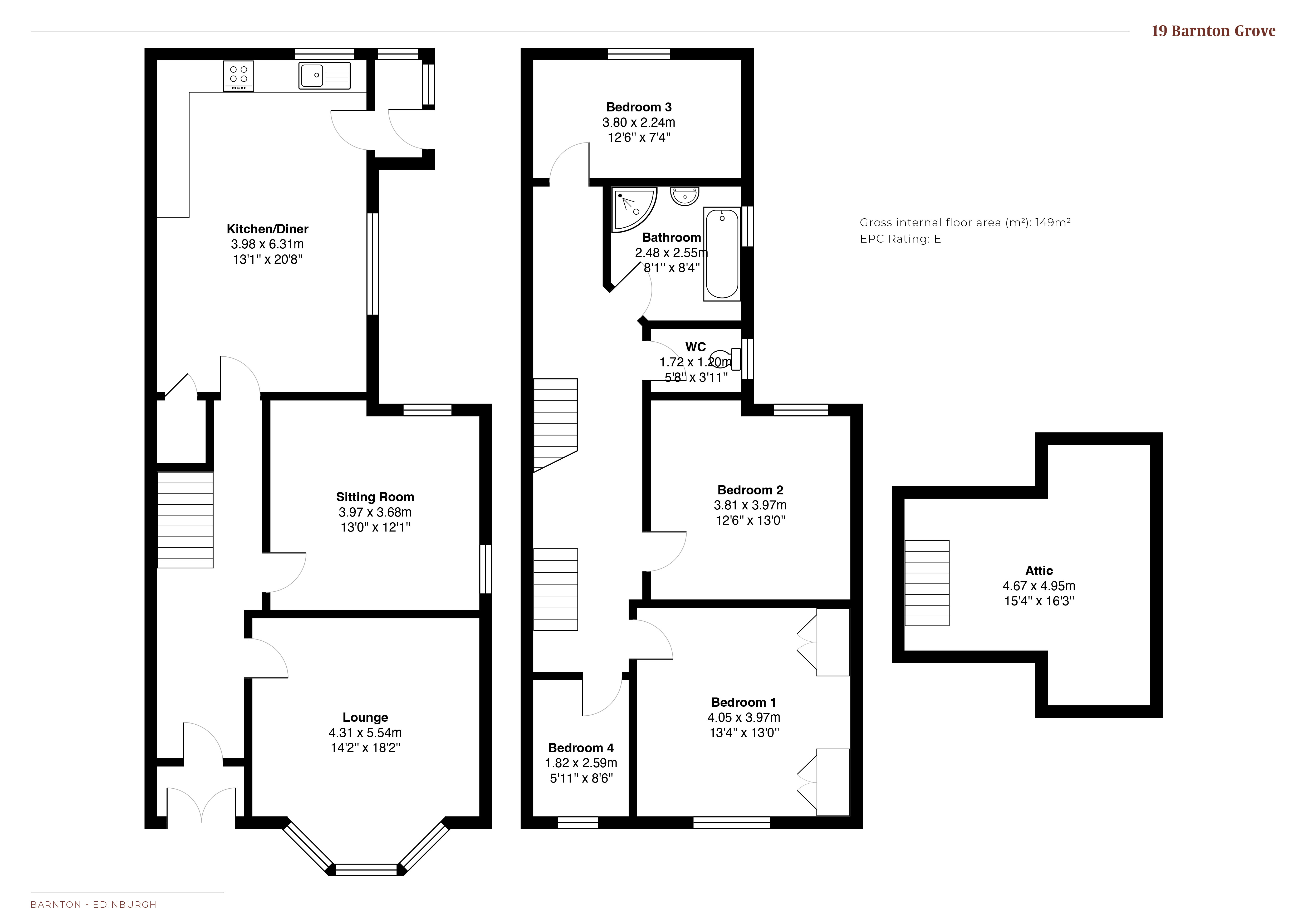 Barnton Grove, Edinburgh floorplan