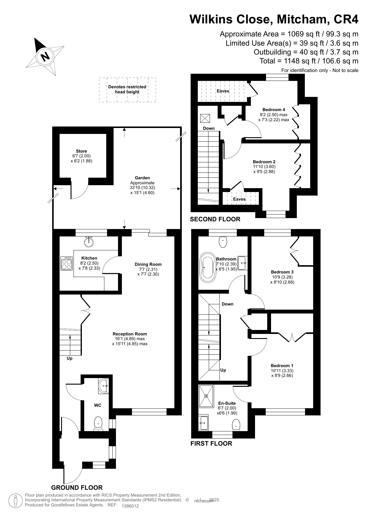 Wilkins Close, Mitcham, CR4 floorplan