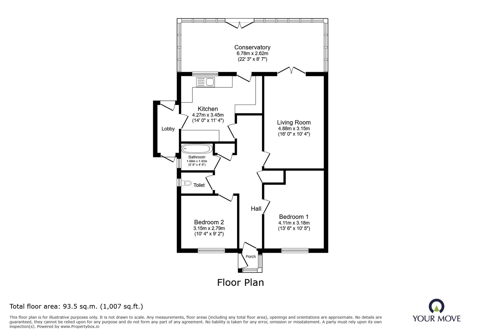 48, Wade Close, East Sussex floorplan