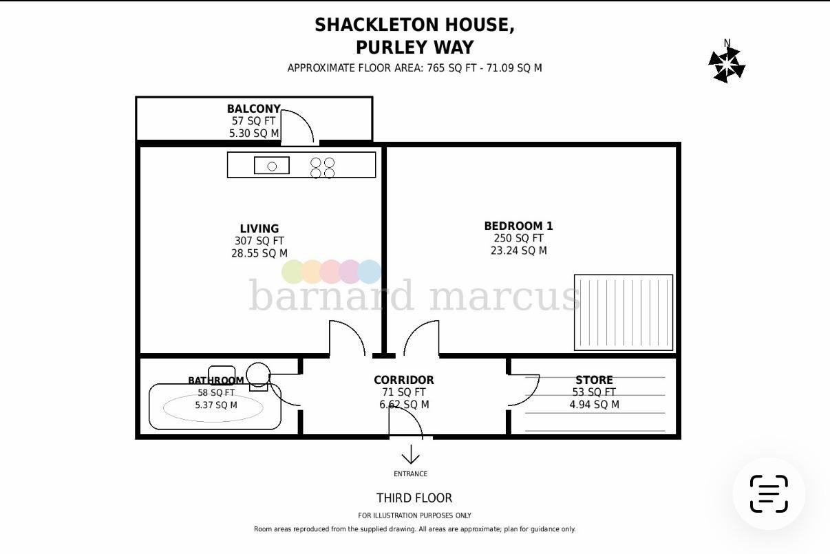 Unit 141, Shackleton House, 209, Purley Way, CROYDON floorplan