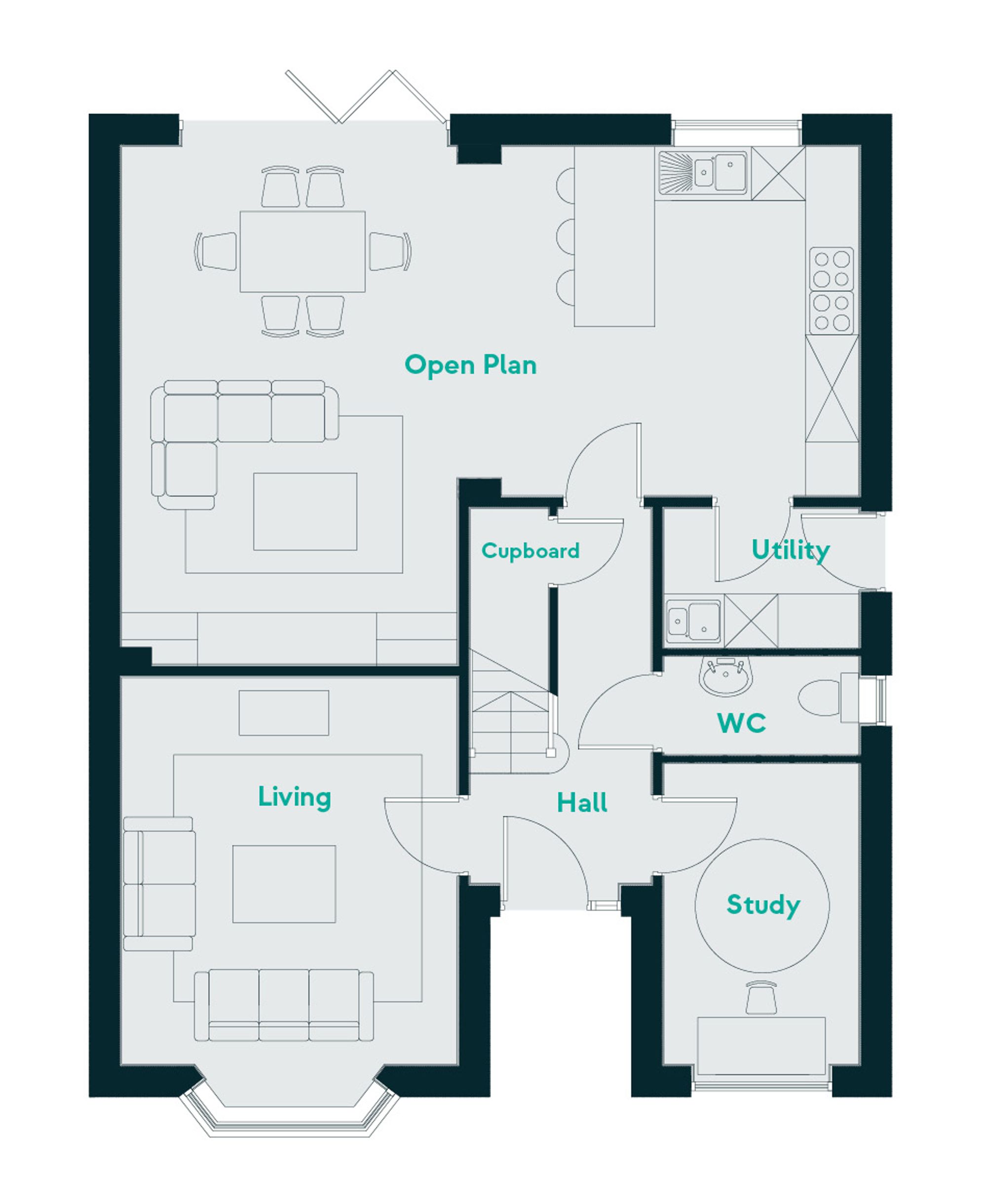 The Darley, Summer Lane, Matlock floorplan