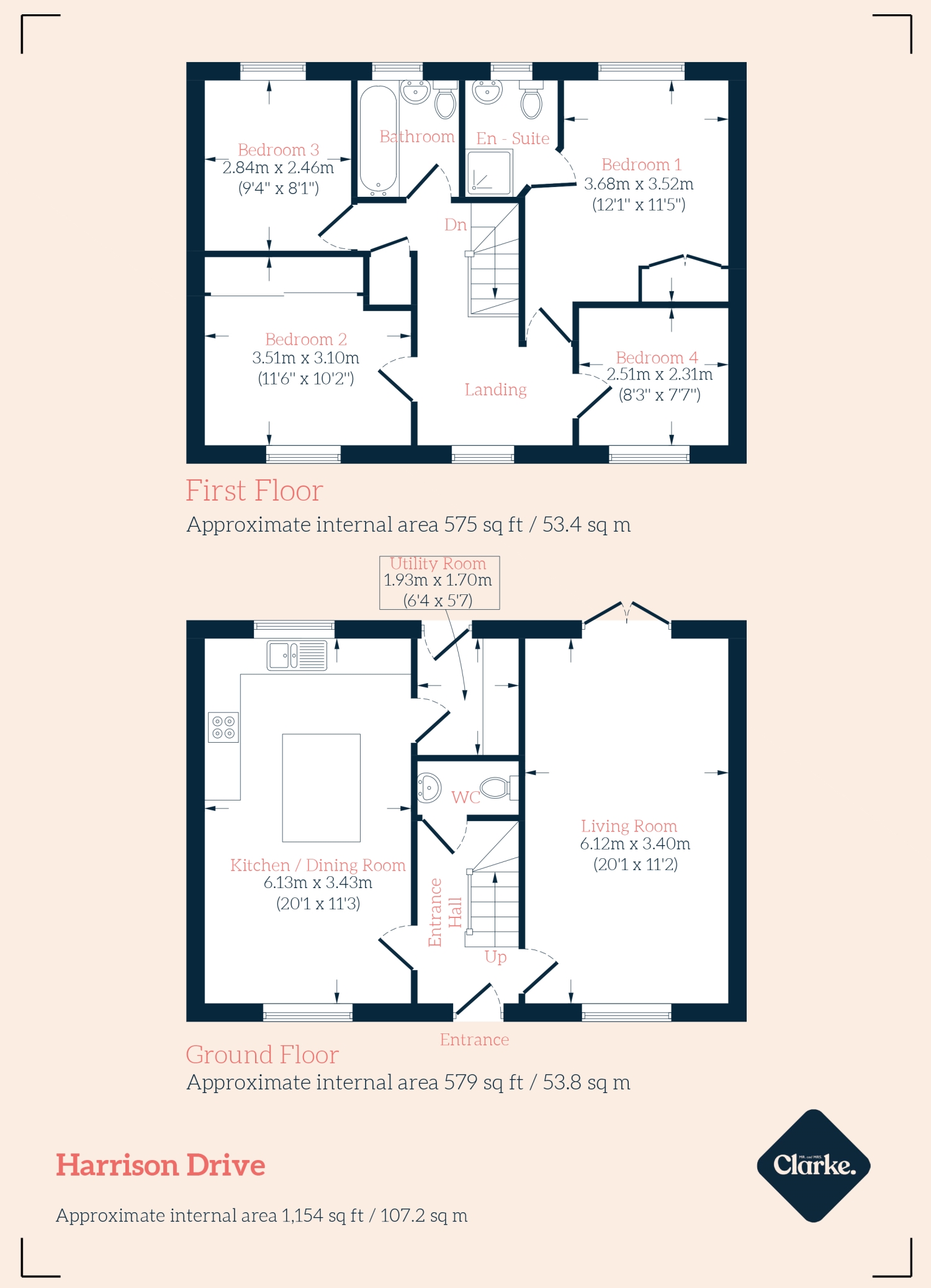 146, Harrison Drive, Cardiff floorplan