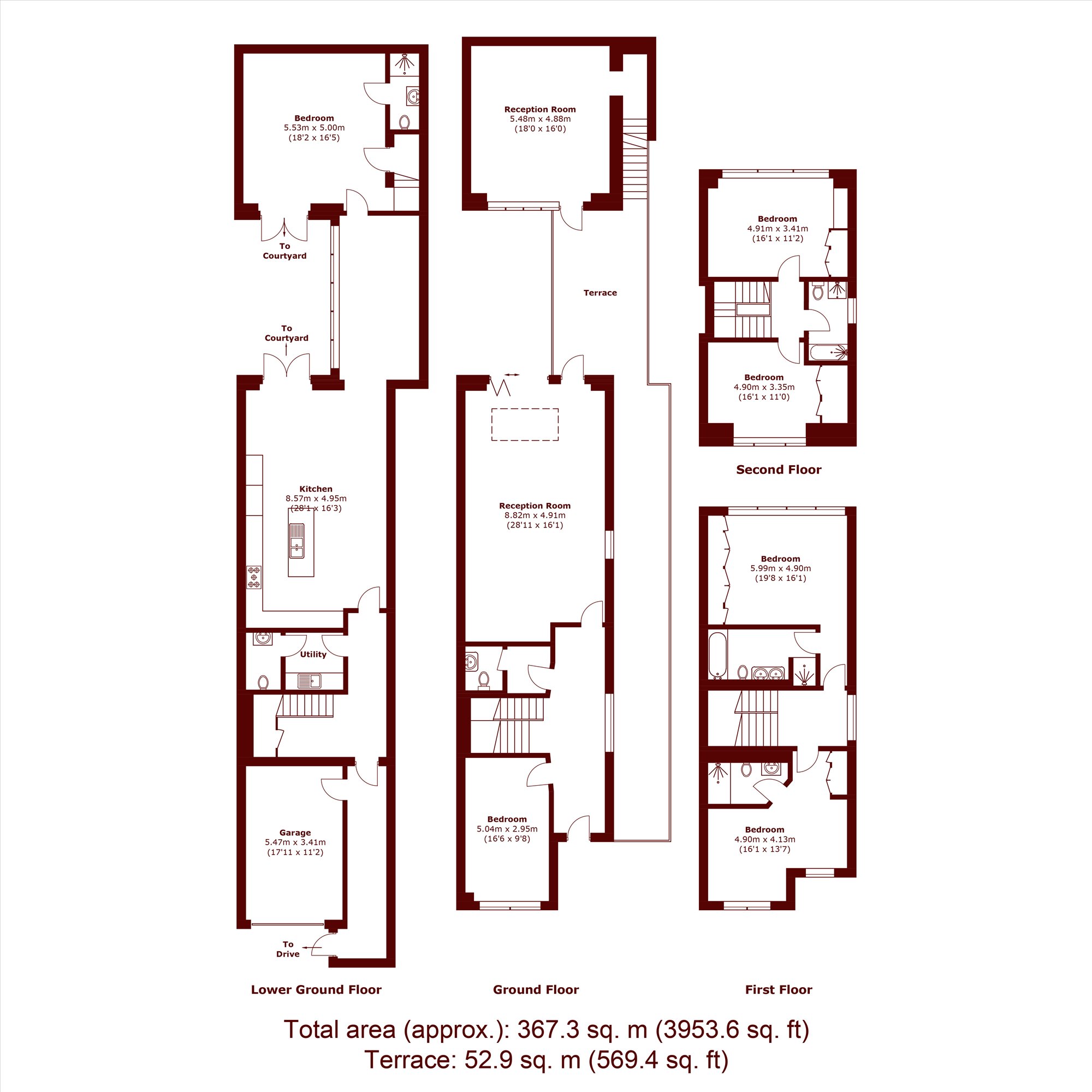 1F, Dora Road, London floorplan