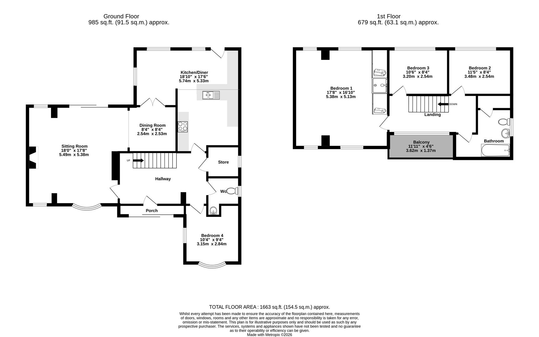 8, Carr Lane, York floorplan