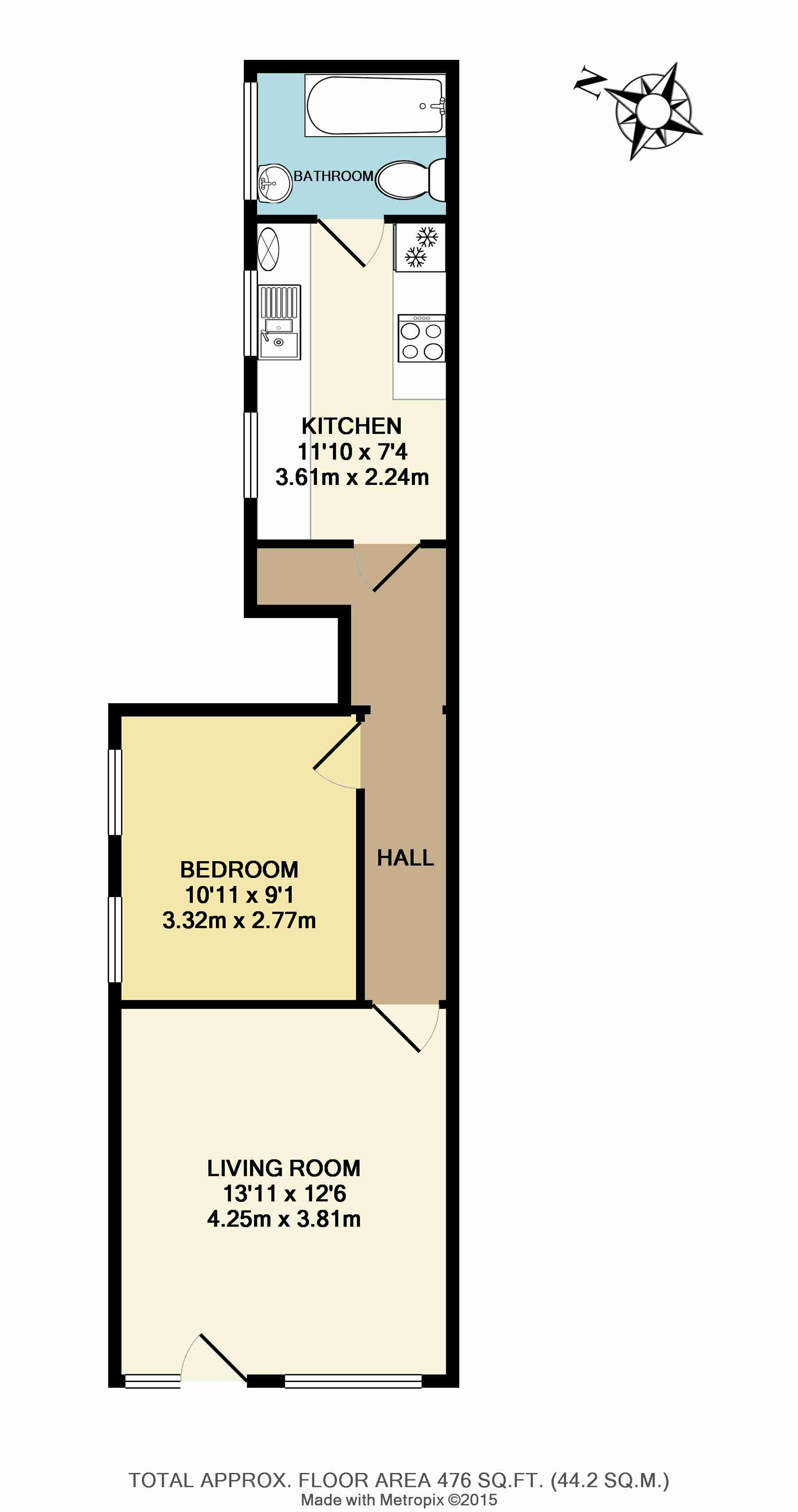 1 Bedrooms Flat for sale in Somerset Road, Redhill RH1