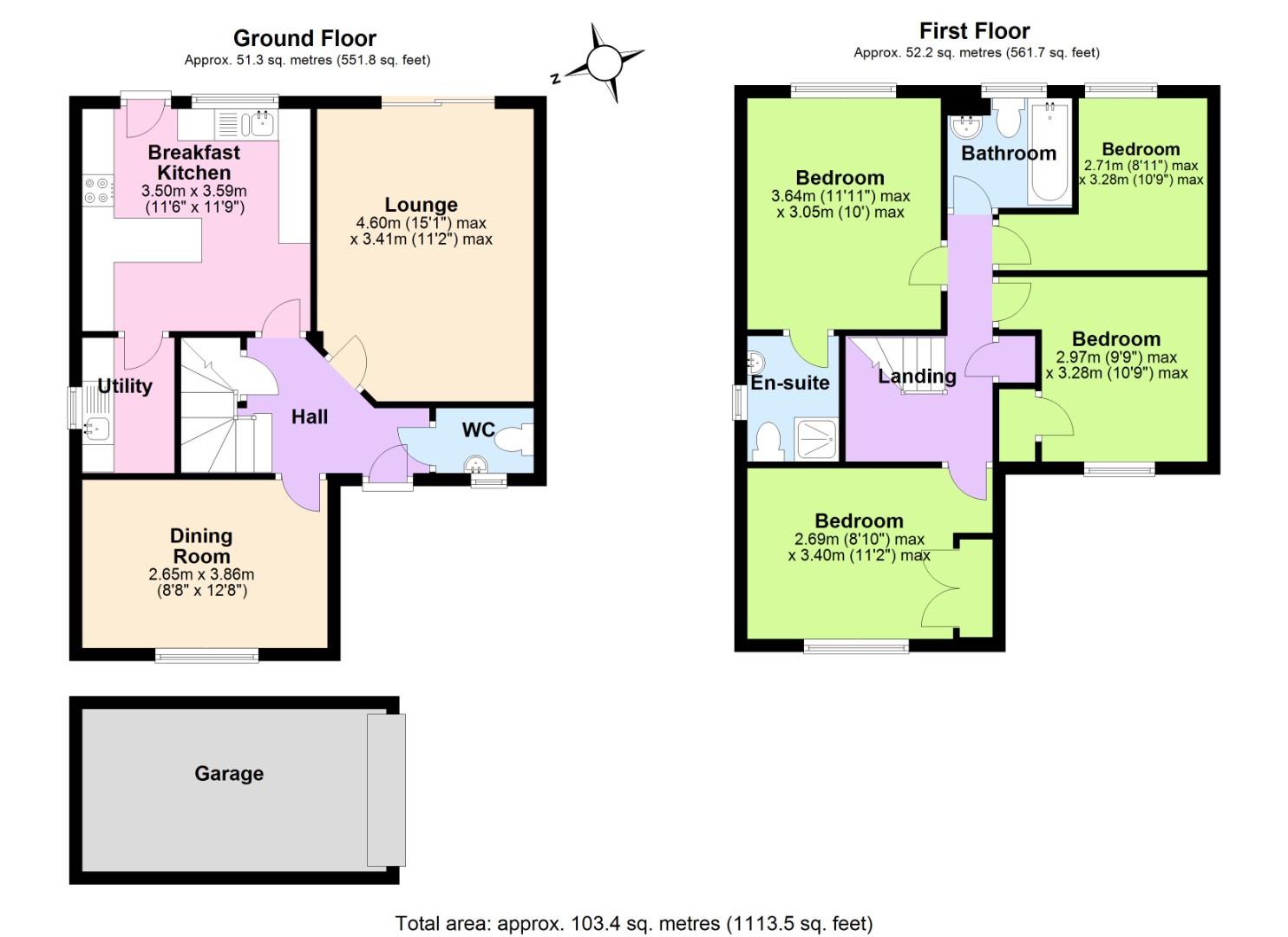 62, Orchard Way, Swadlincote floorplan