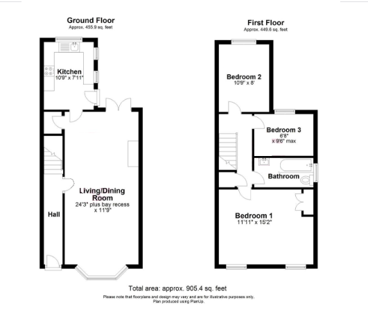 78, Woodnesborough Road, Sandwich floorplan