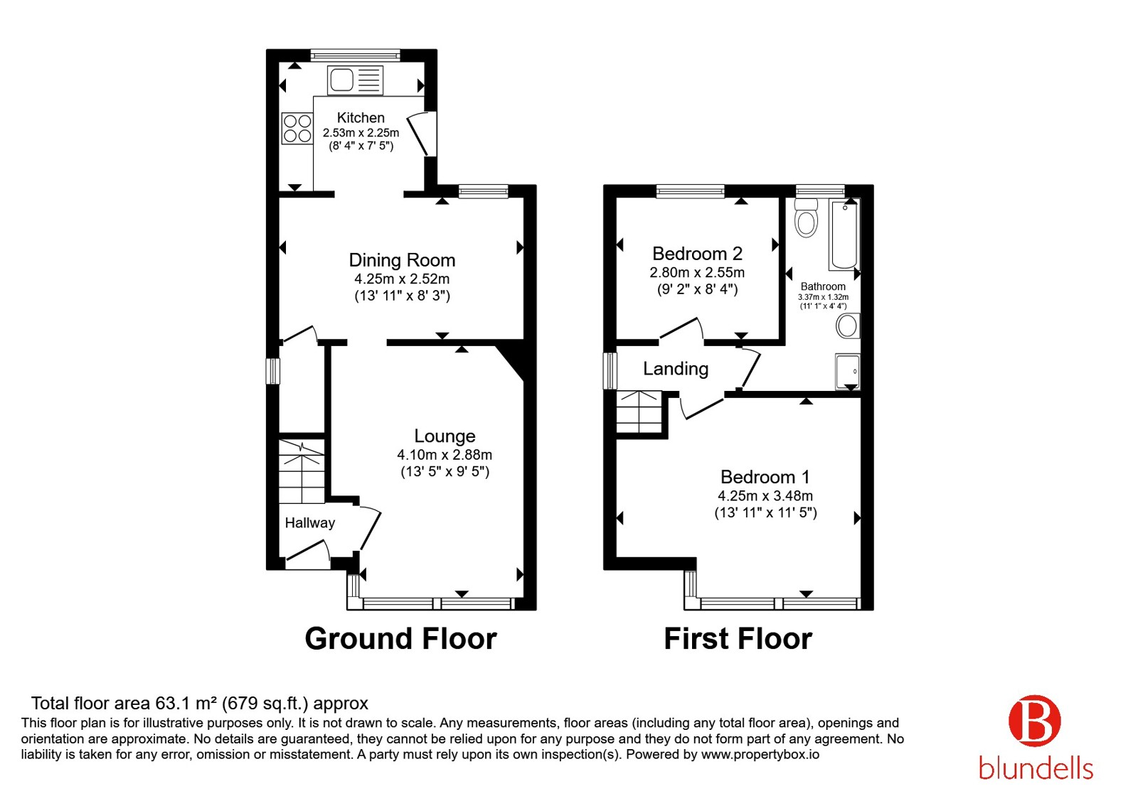 63, Newlands Grove, South Yorkshire floorplan