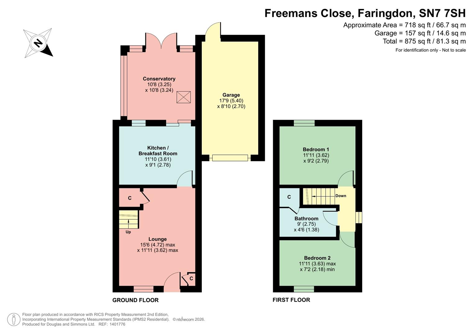 15, Freemans Close, Uffington Faringdon floorplan