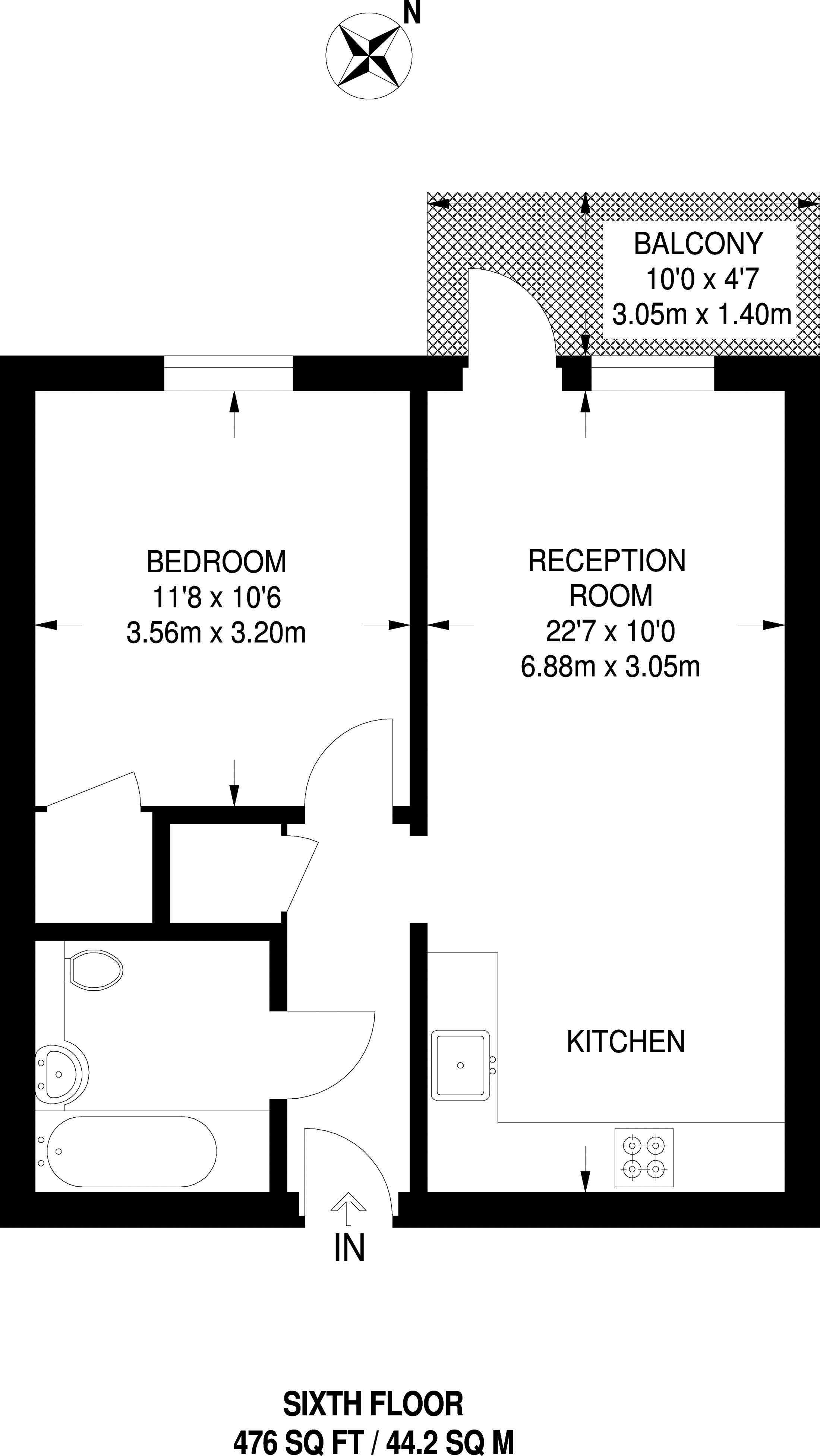 1 Bedrooms Flat for sale in Guildford Road, Woking GU22