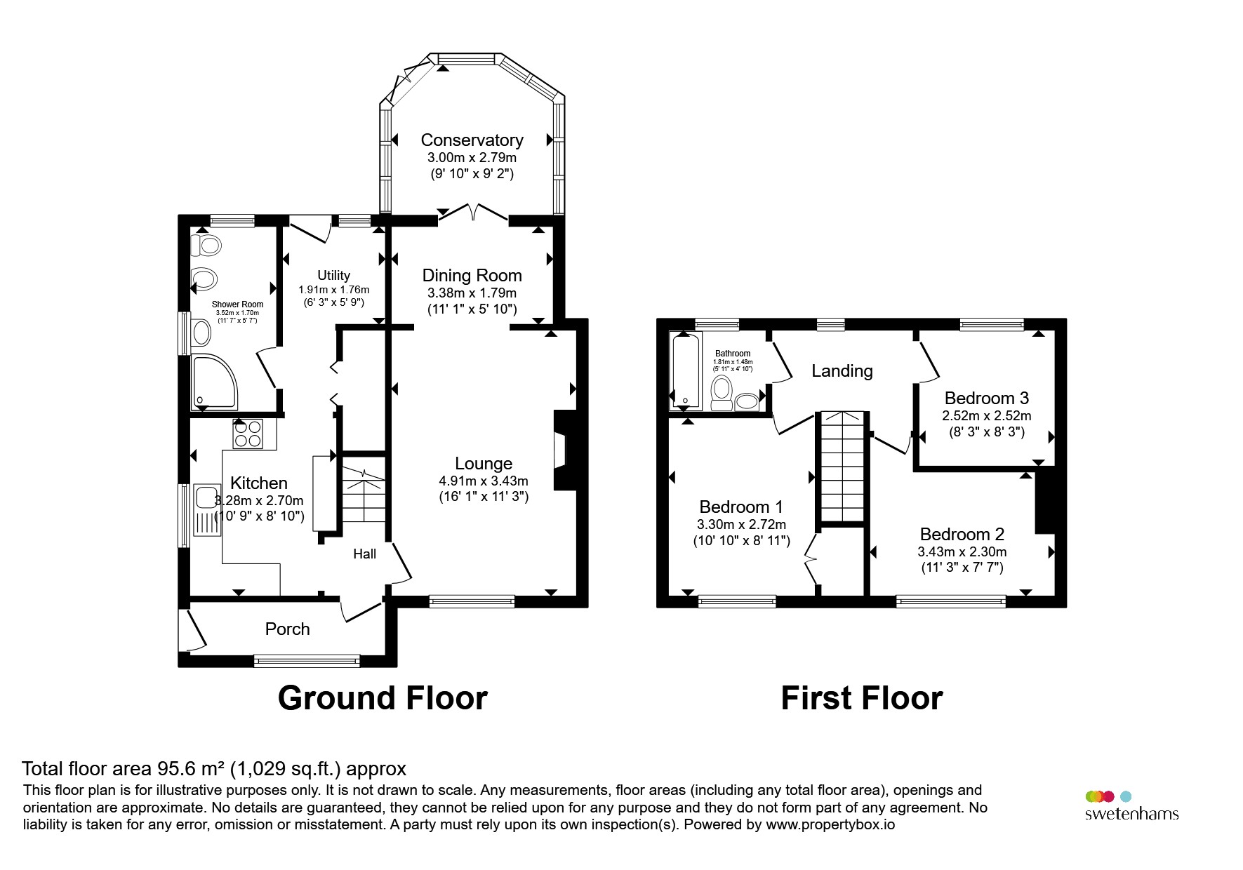 3, Vicarage Road, Northwich floorplan