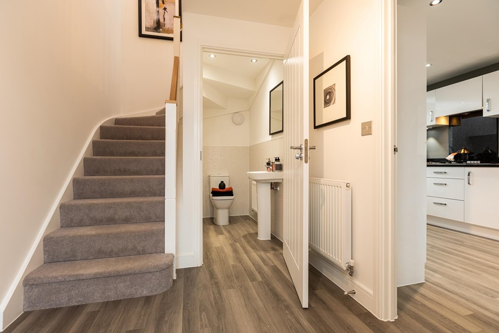 Property 2 of 9. The Welcoming Entrance Hallway With A Guest Cloakroom