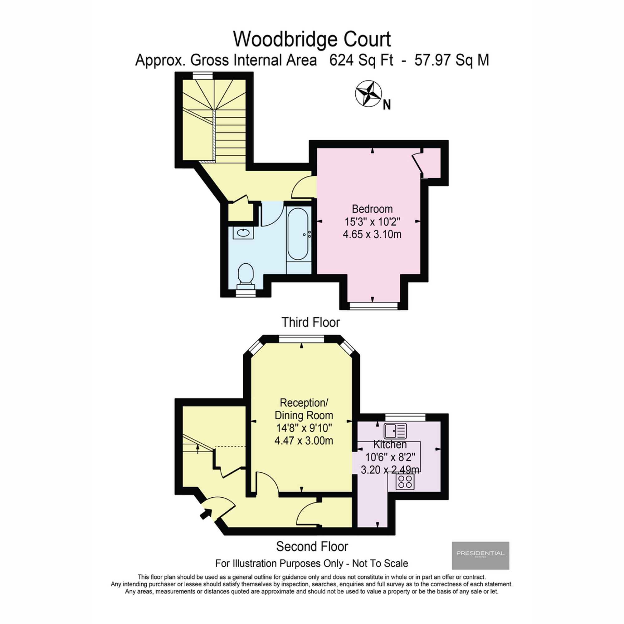 24 Woodbridge Court Vicarage Road, Woodford Green floorplan