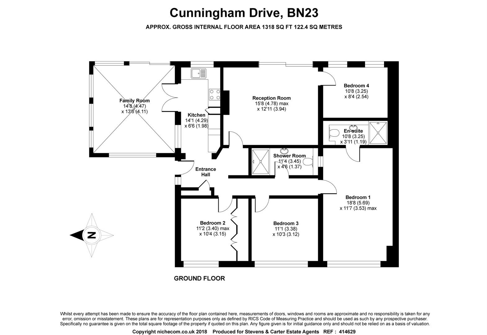 4 Bedrooms Detached bungalow for sale in Cunningham Drive, Eastbourne BN23