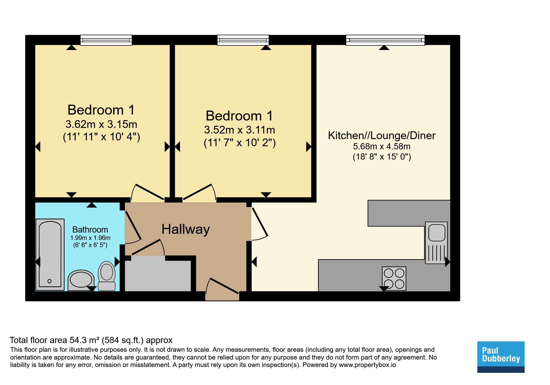 Apartment 4, Acorn Mews, 20, Acorn Street, Willenhall floorplan