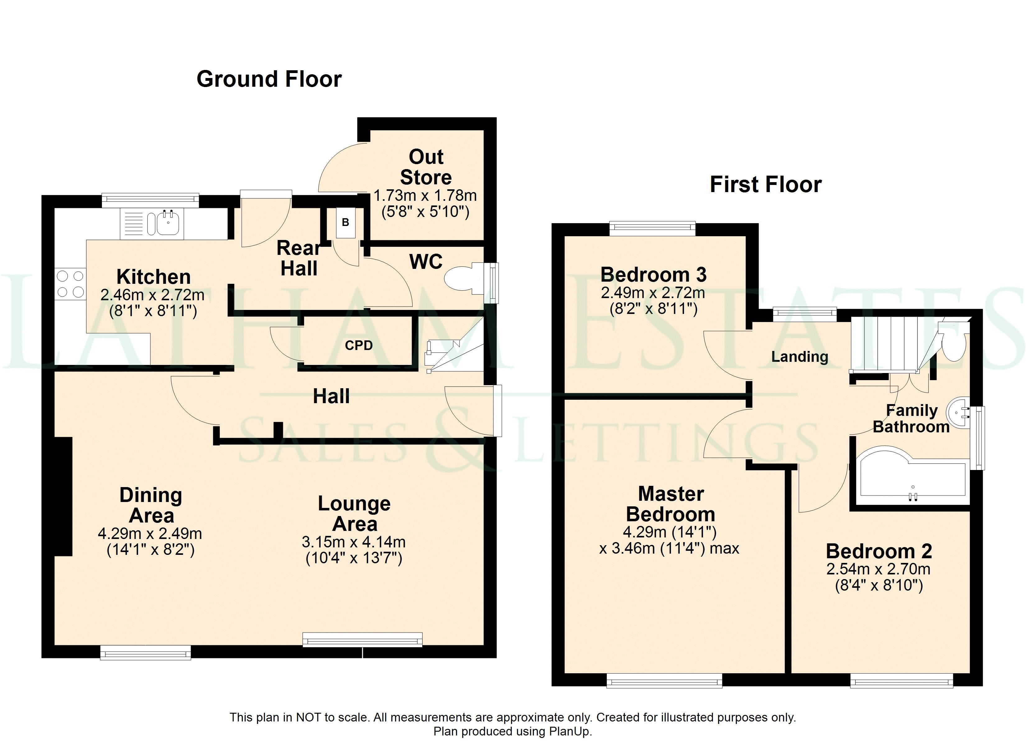 14, Middlewich Road, Holmes Chapel floorplan
