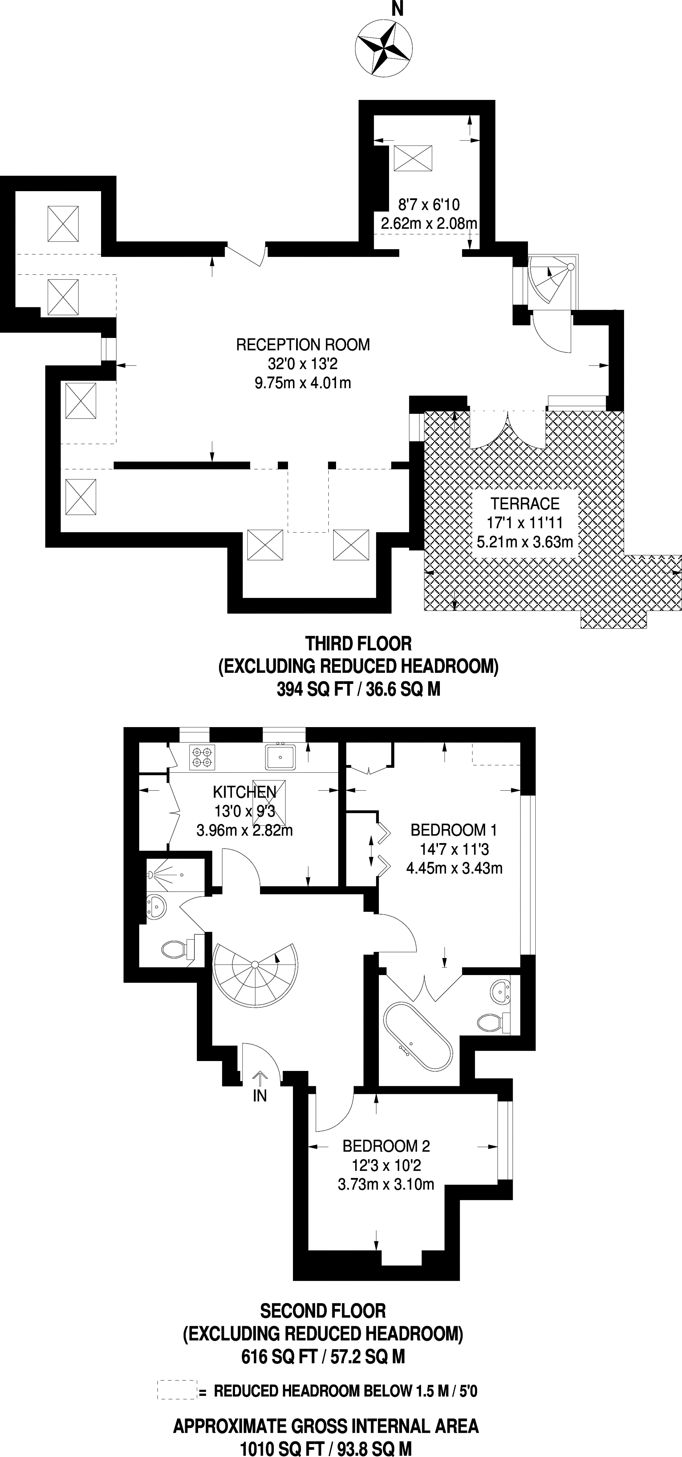 2 Bedrooms Flat to rent in Bracknell Gardens, Hampstead NW3
