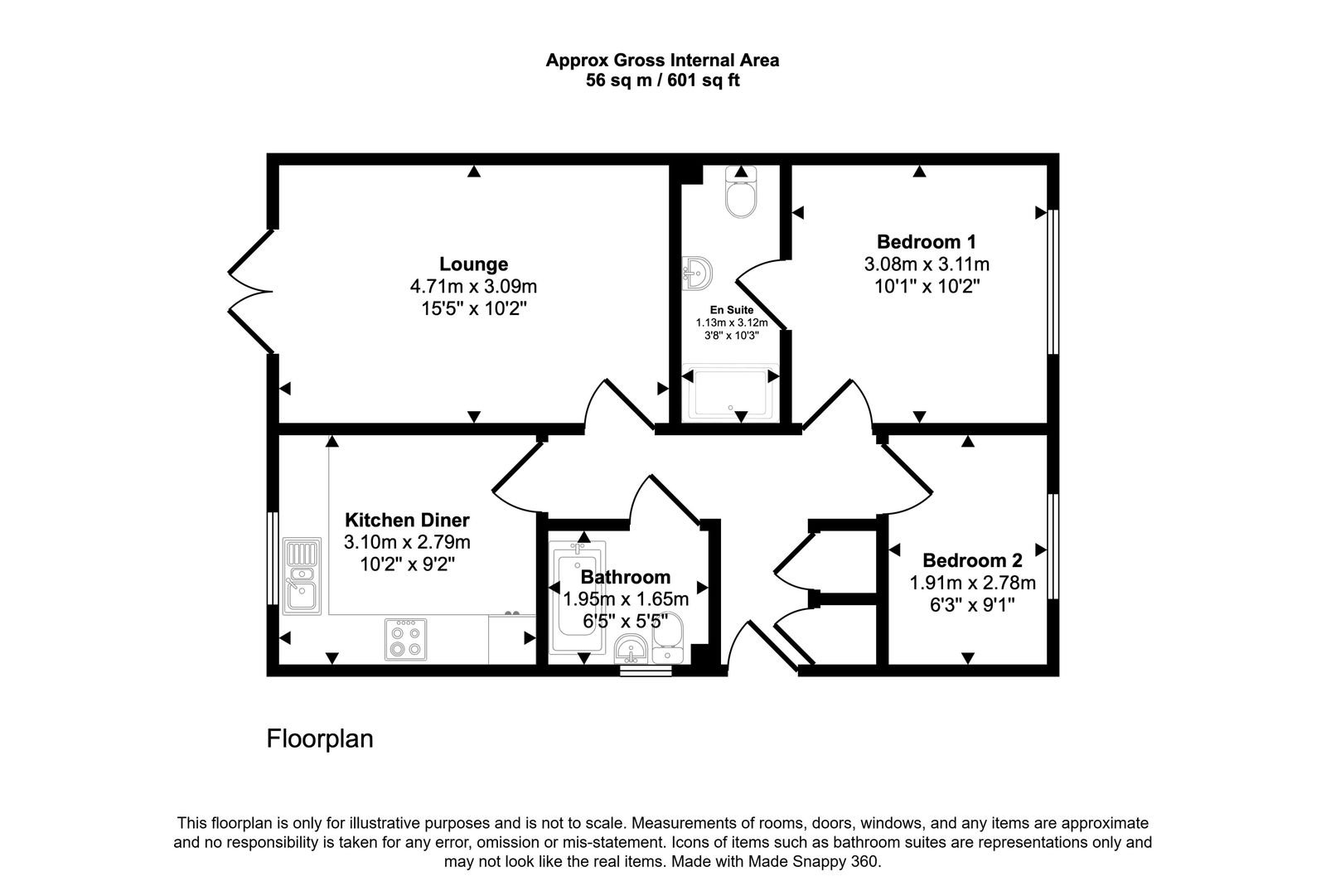 5, Cattermole Way, Thorpe-Le-Soken floorplan