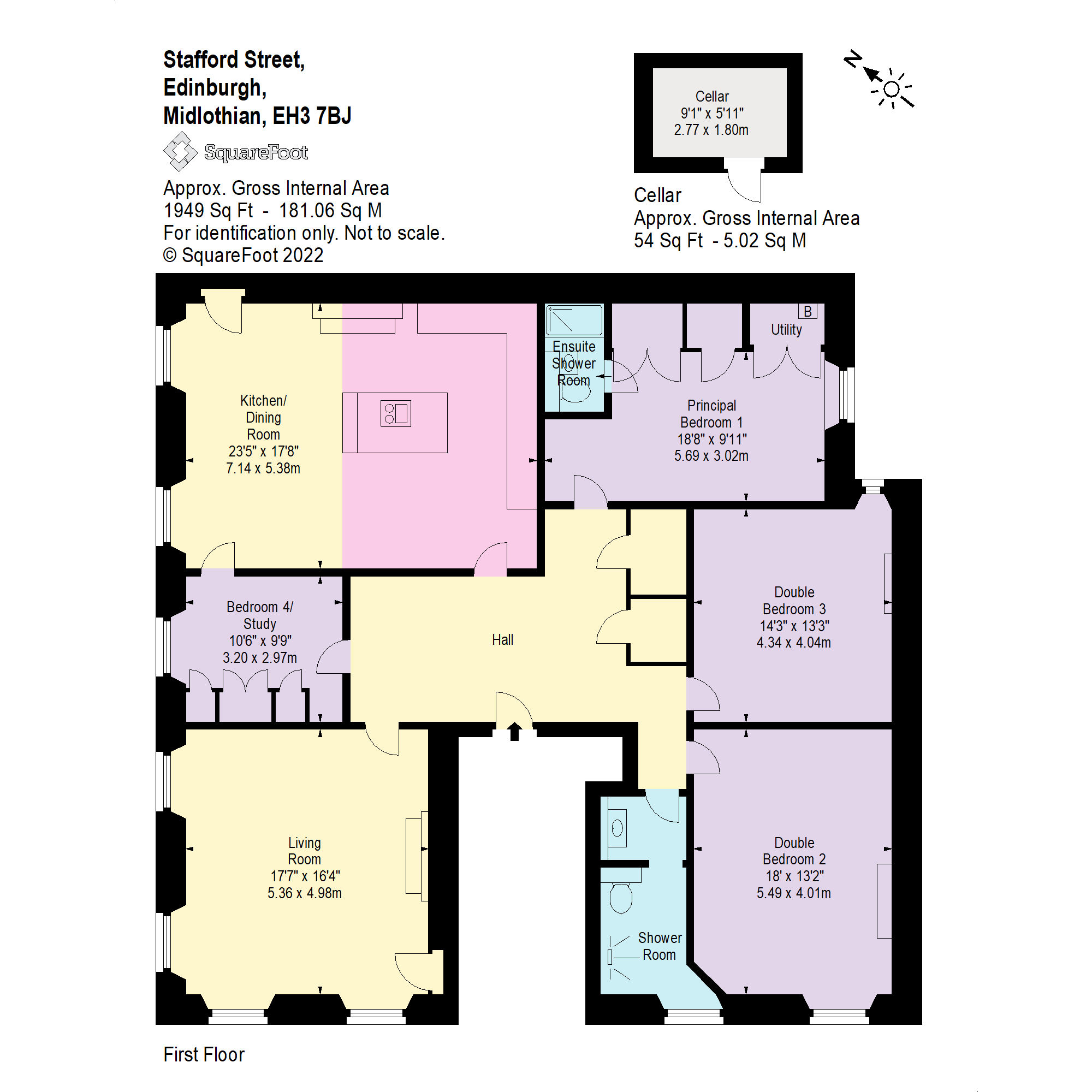 Stafford Street, Edinburgh EH3, 4 bedroom flat for sale 63361431