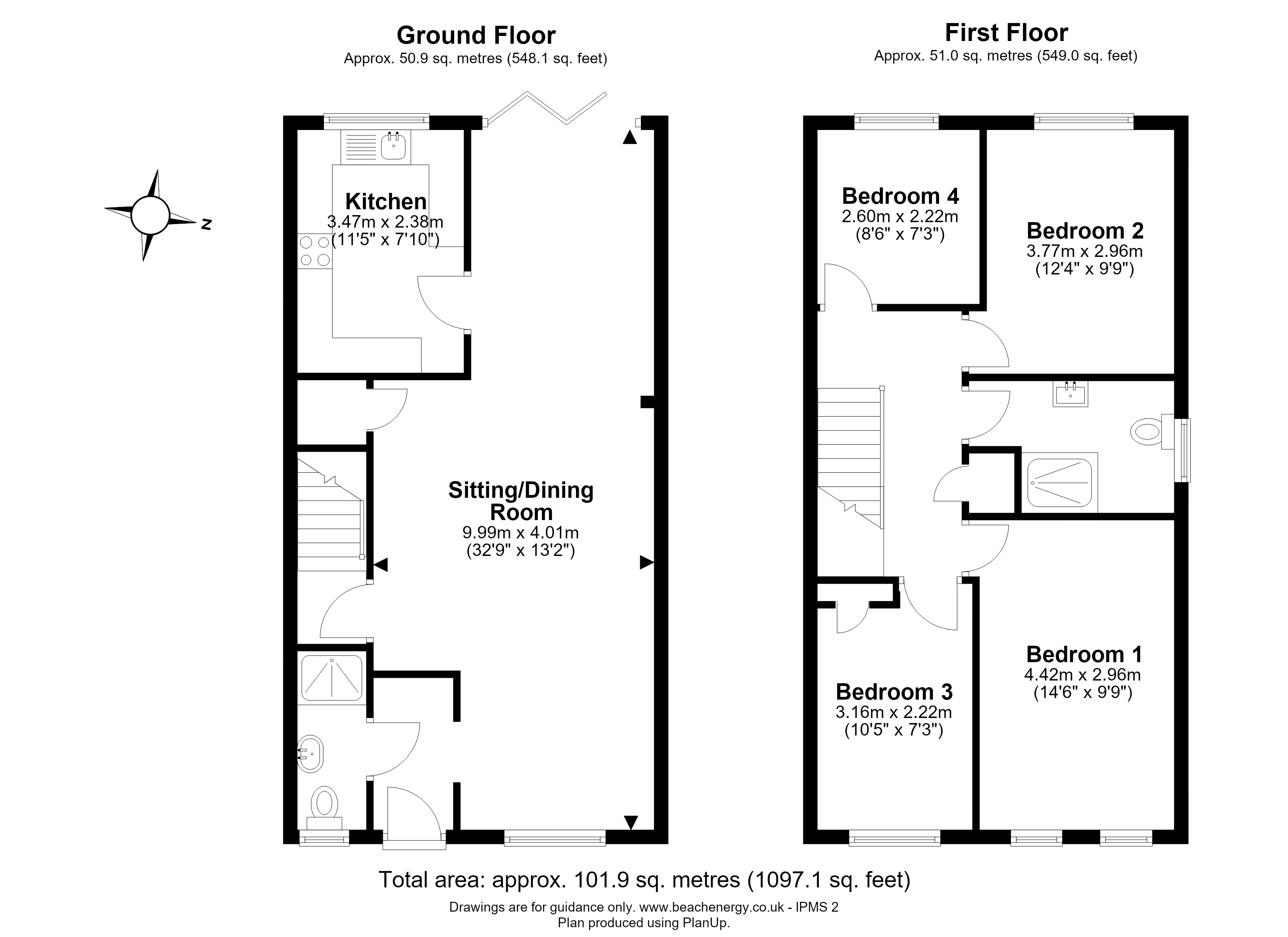 17, Hall Crescent, Sawston floorplan