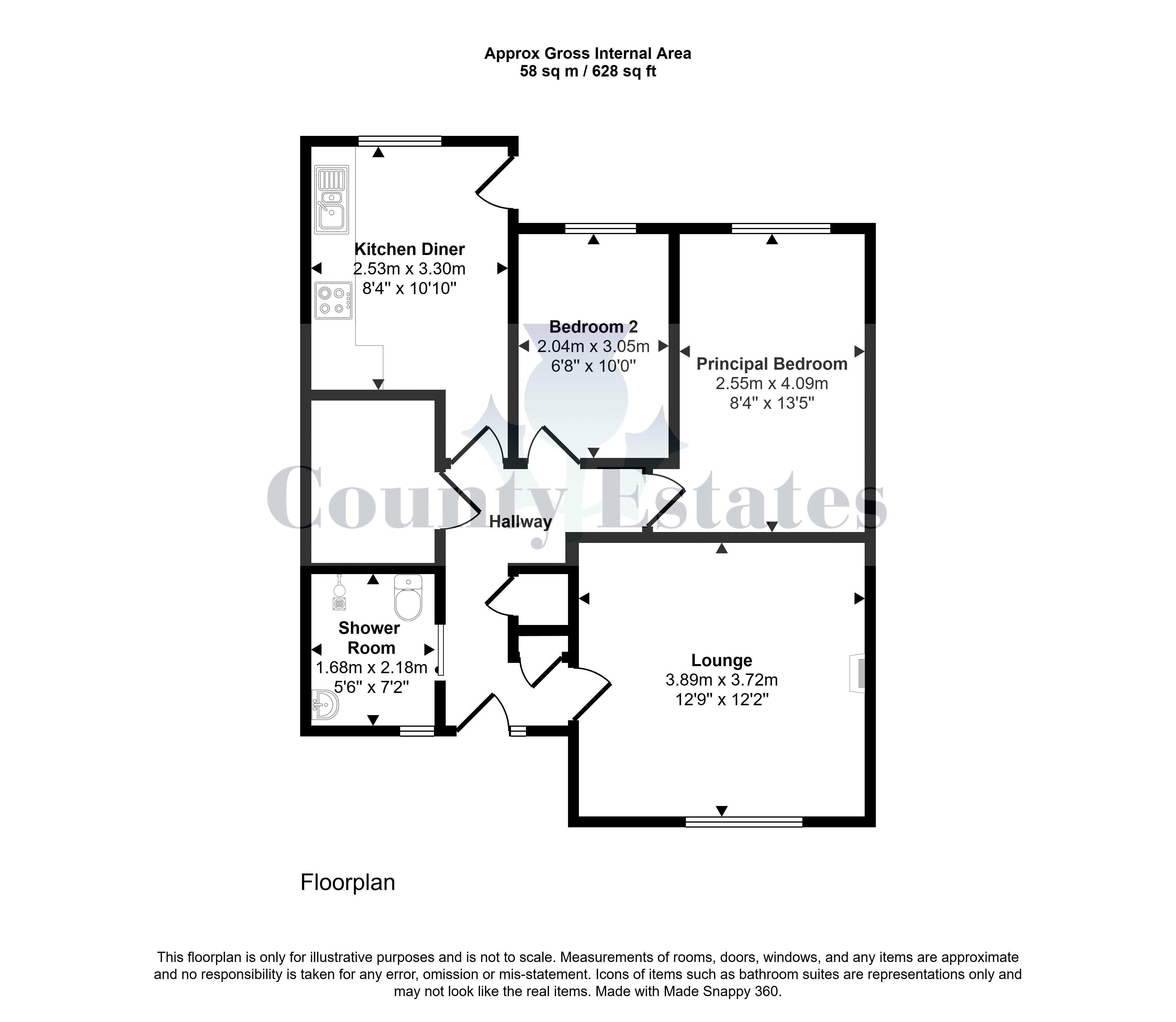 22, Station Road, Stirling floorplan