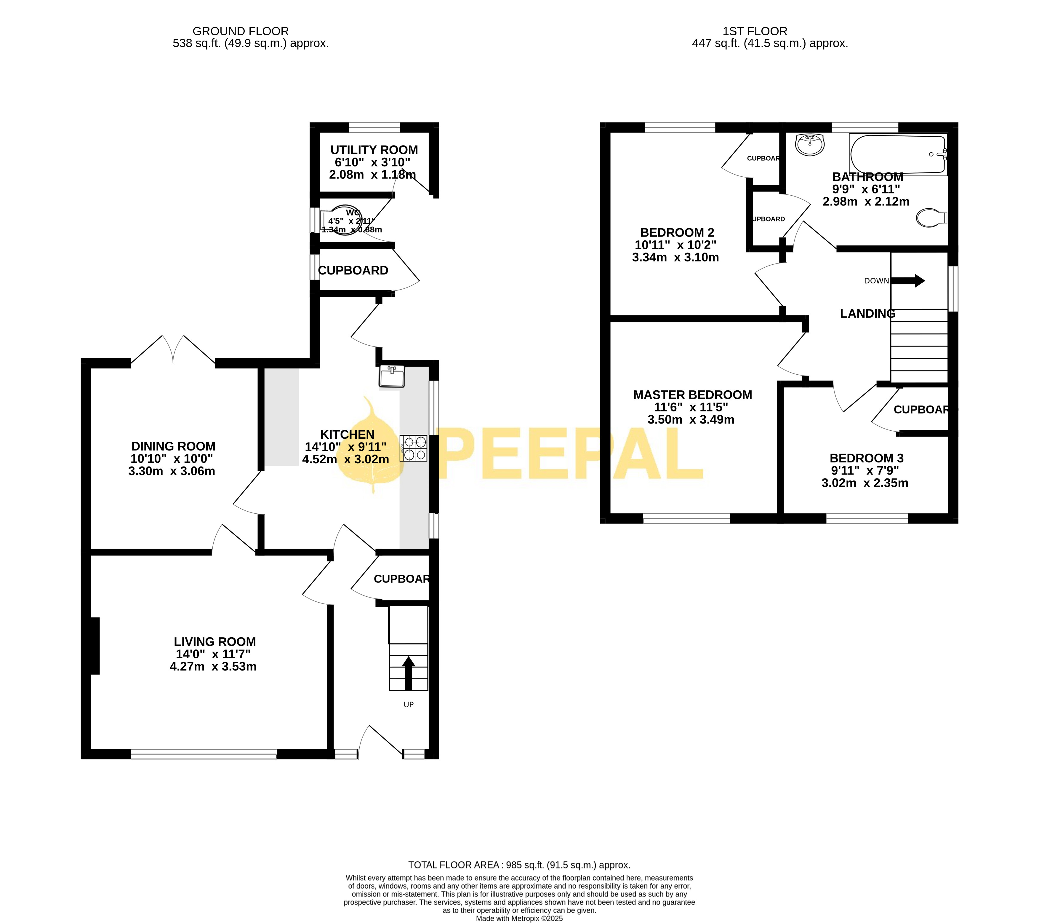 65, Orchard Way, Camberley floorplan