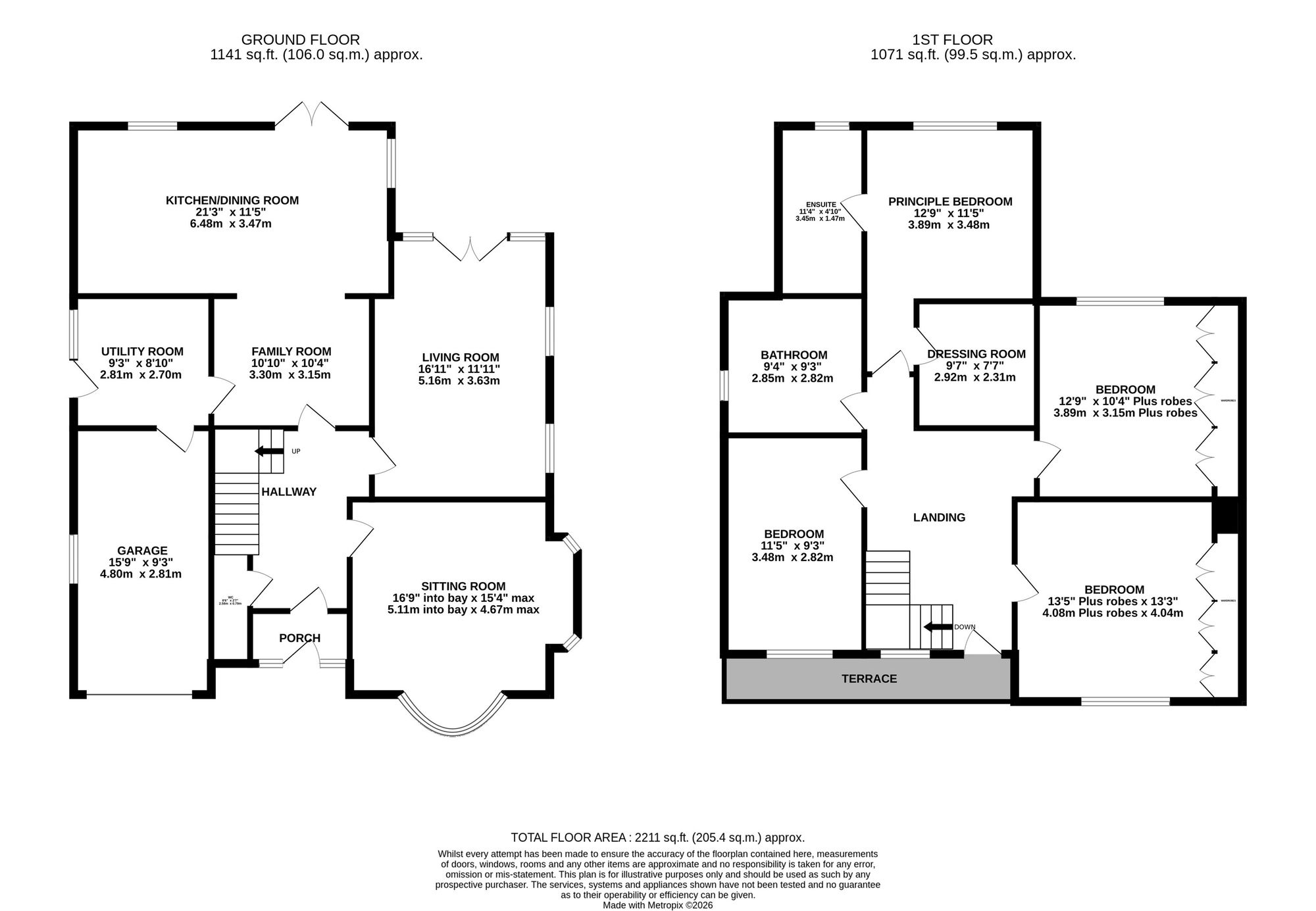 35 Parkway, Wilmslow floorplan