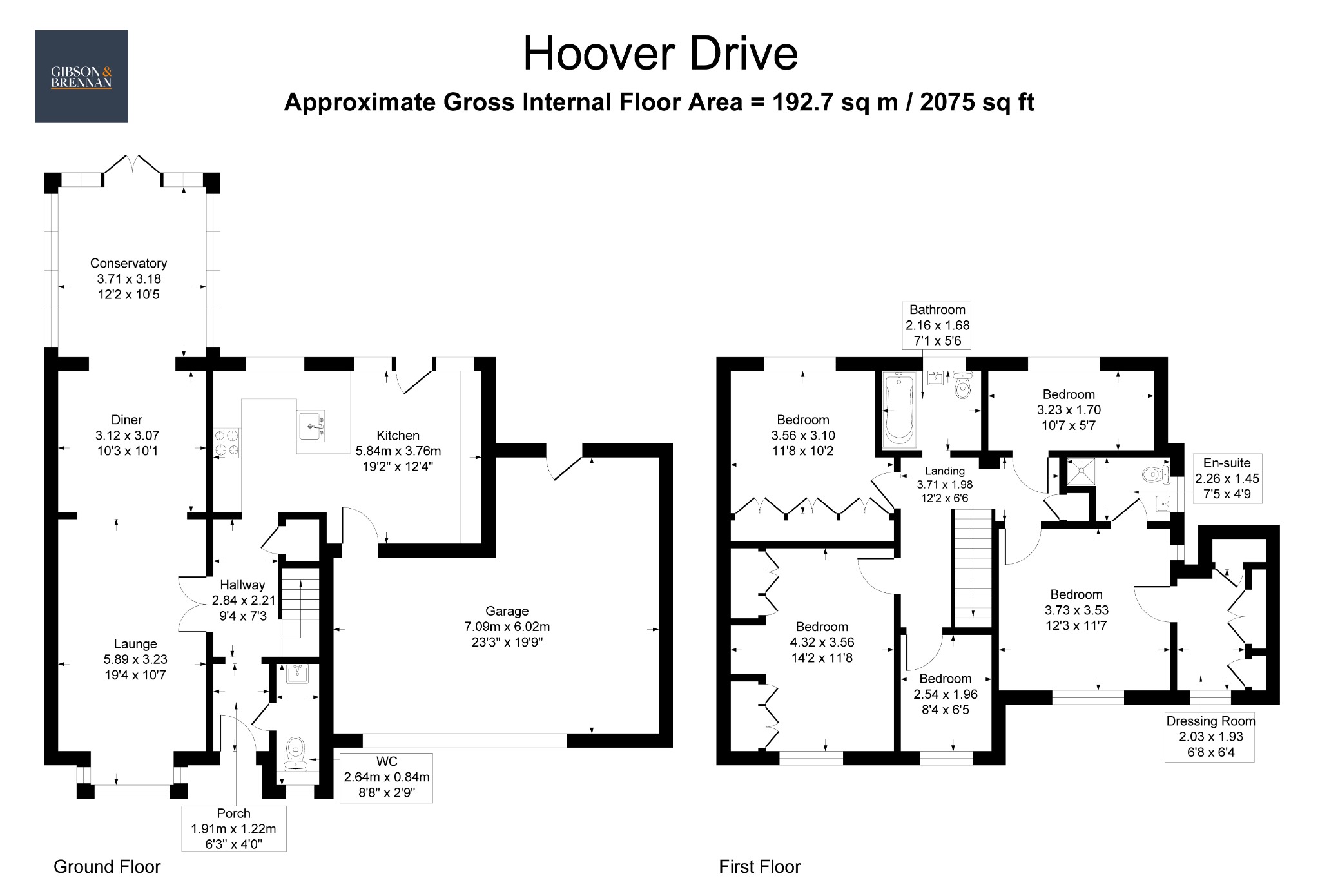 2 Hoover Drive, Basildon, Essex floorplan
