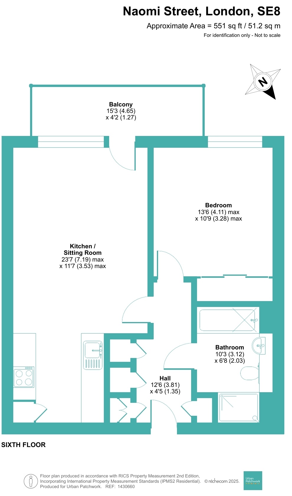 154 Nyland Court,, Naomi Street, London floorplan