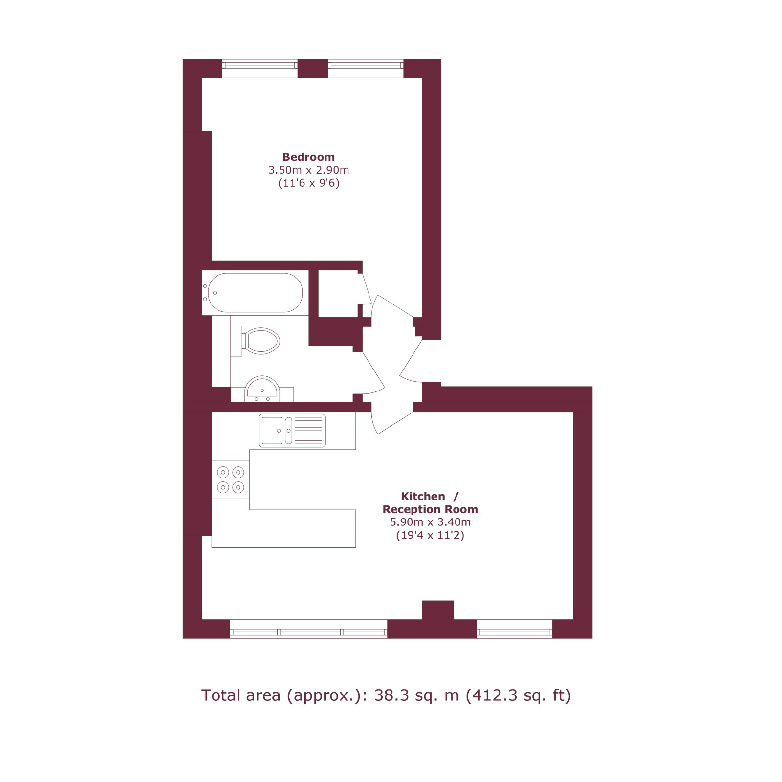38, Wilmot Street, London floorplan