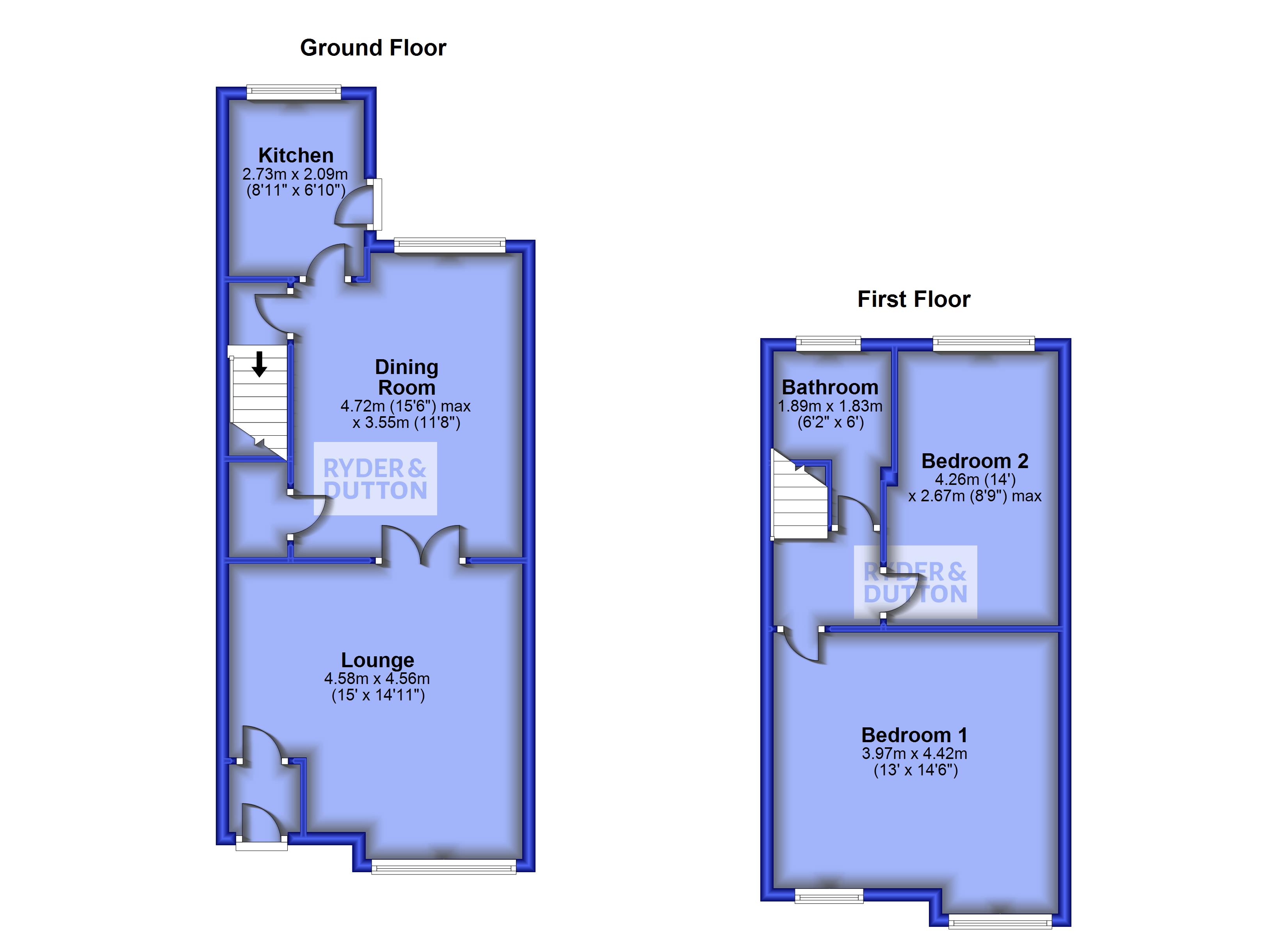 Denton Lane, Chadderton, Oldham OL9, 2 bedroom terraced house for sale