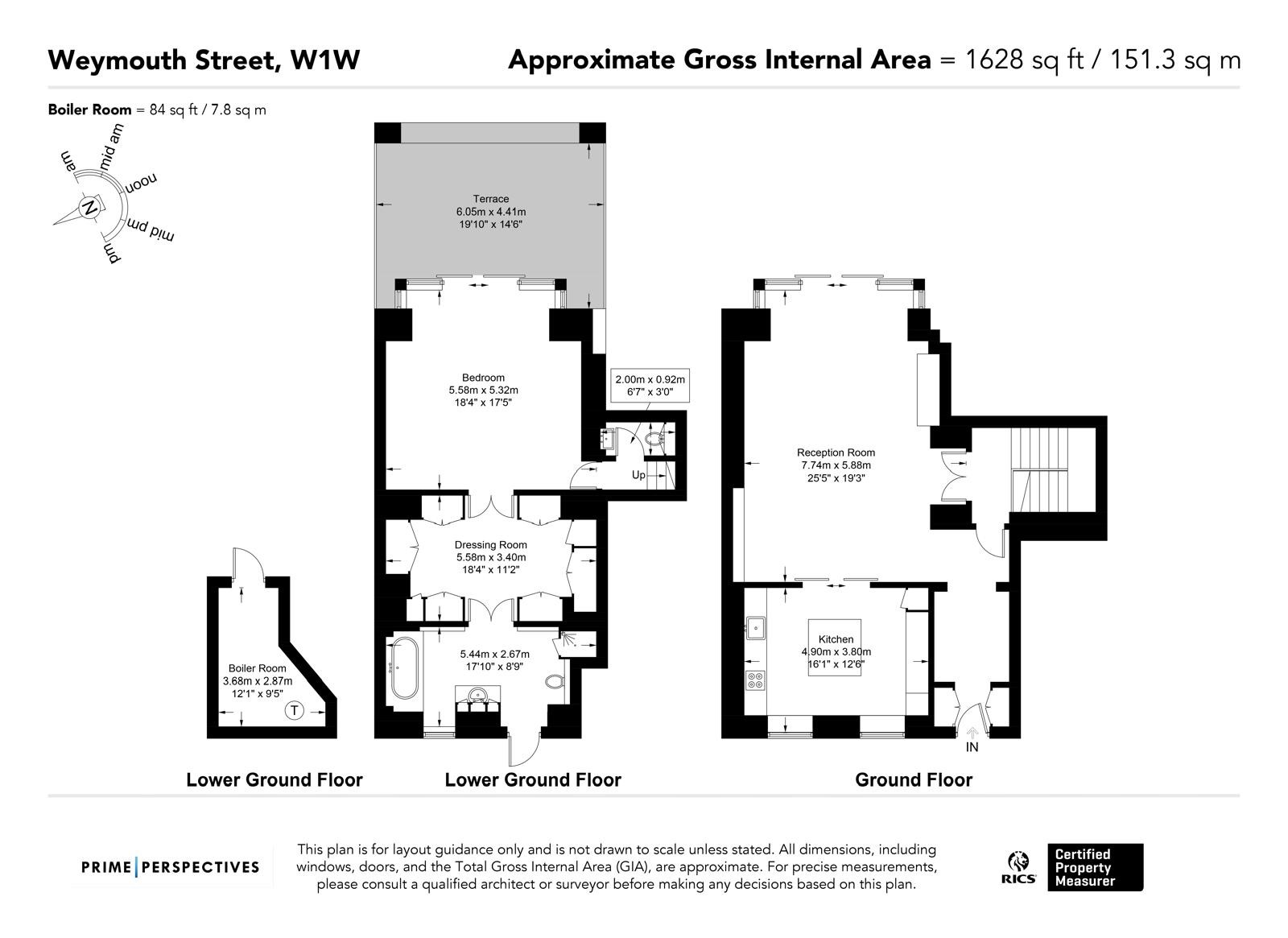 Ground Floor Maisonette, 11a, Weymouth Street, London floorplan