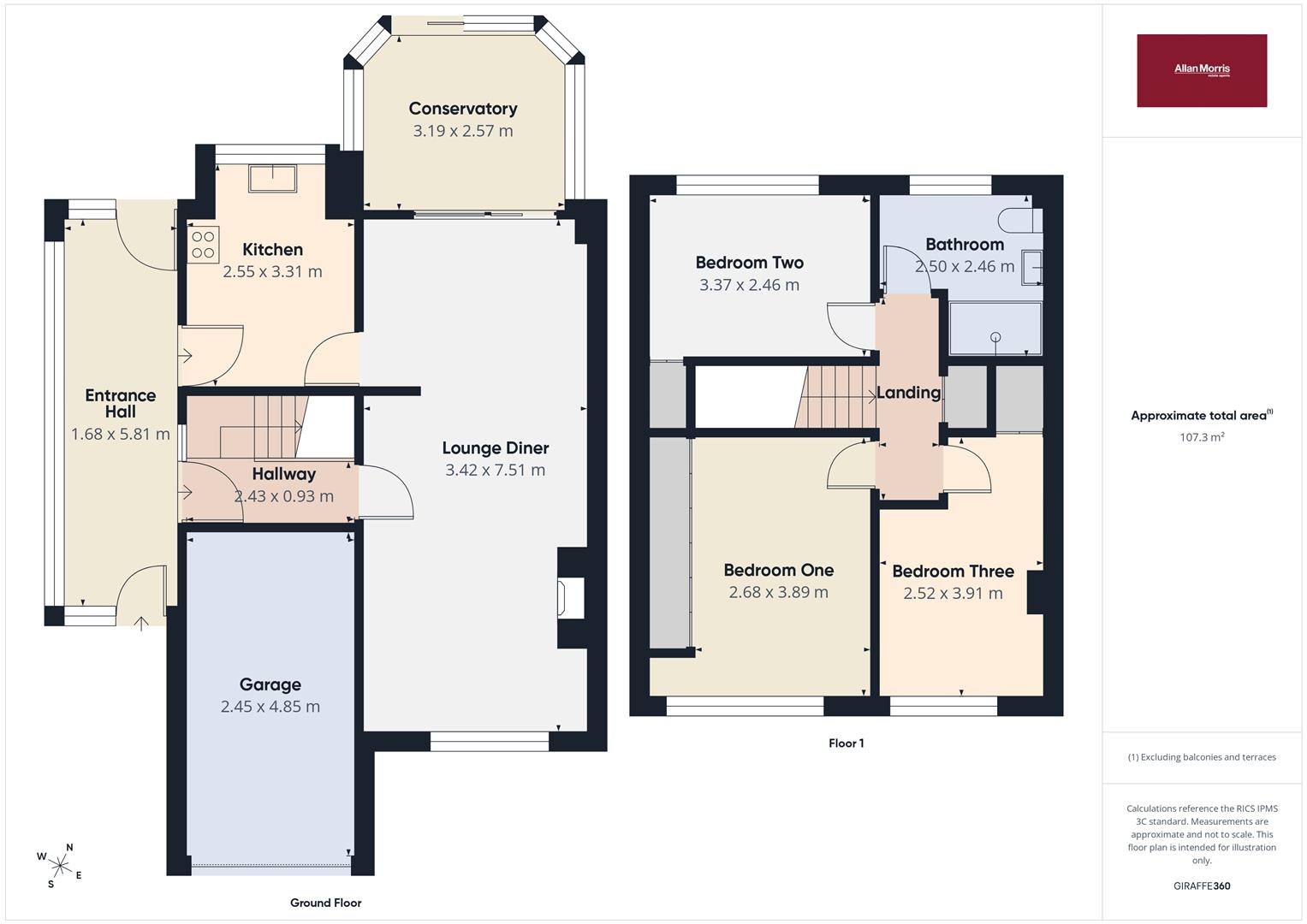 Nursery Road, Malvern floorplan