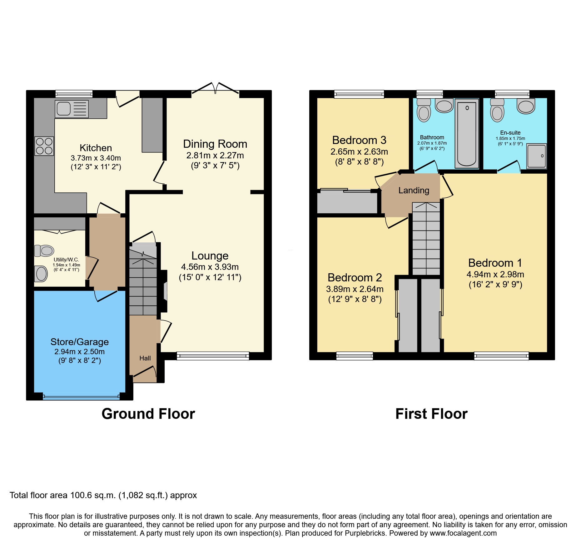 27, Planewood Gardens, Lowton floorplan