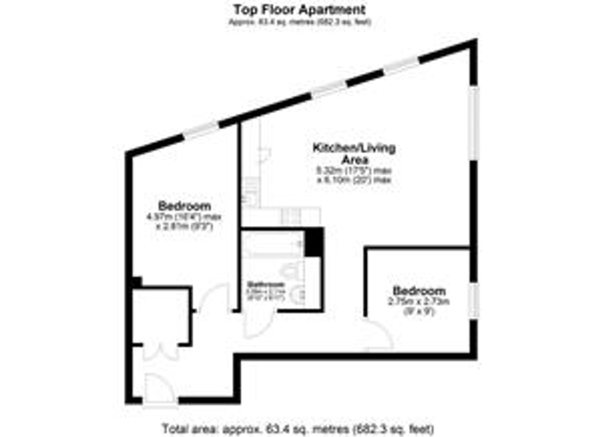 Apt B1703, Phoenix Saxton Lane, Leeds floorplan