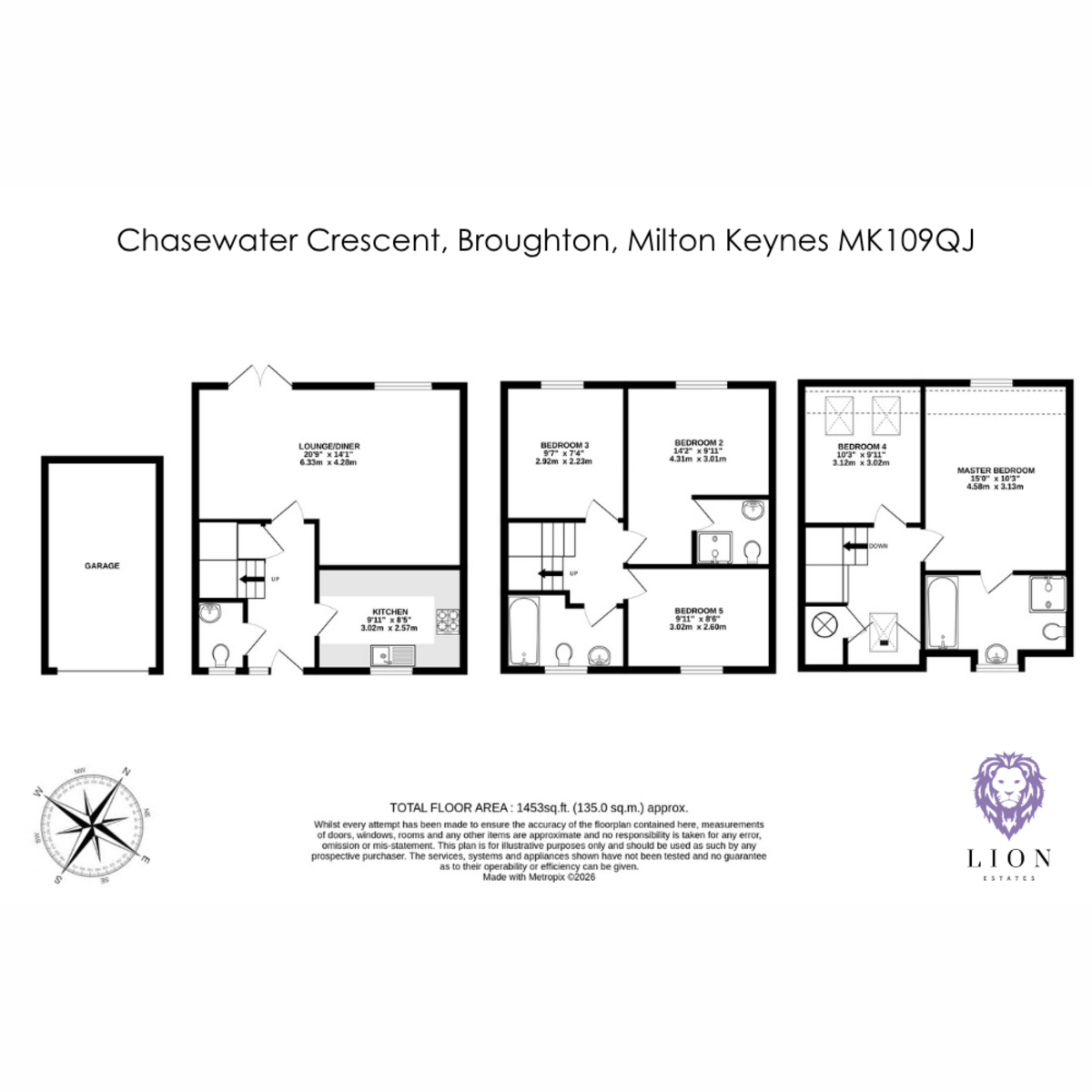 29, Chasewater Crescent, Milton Keynes floorplan