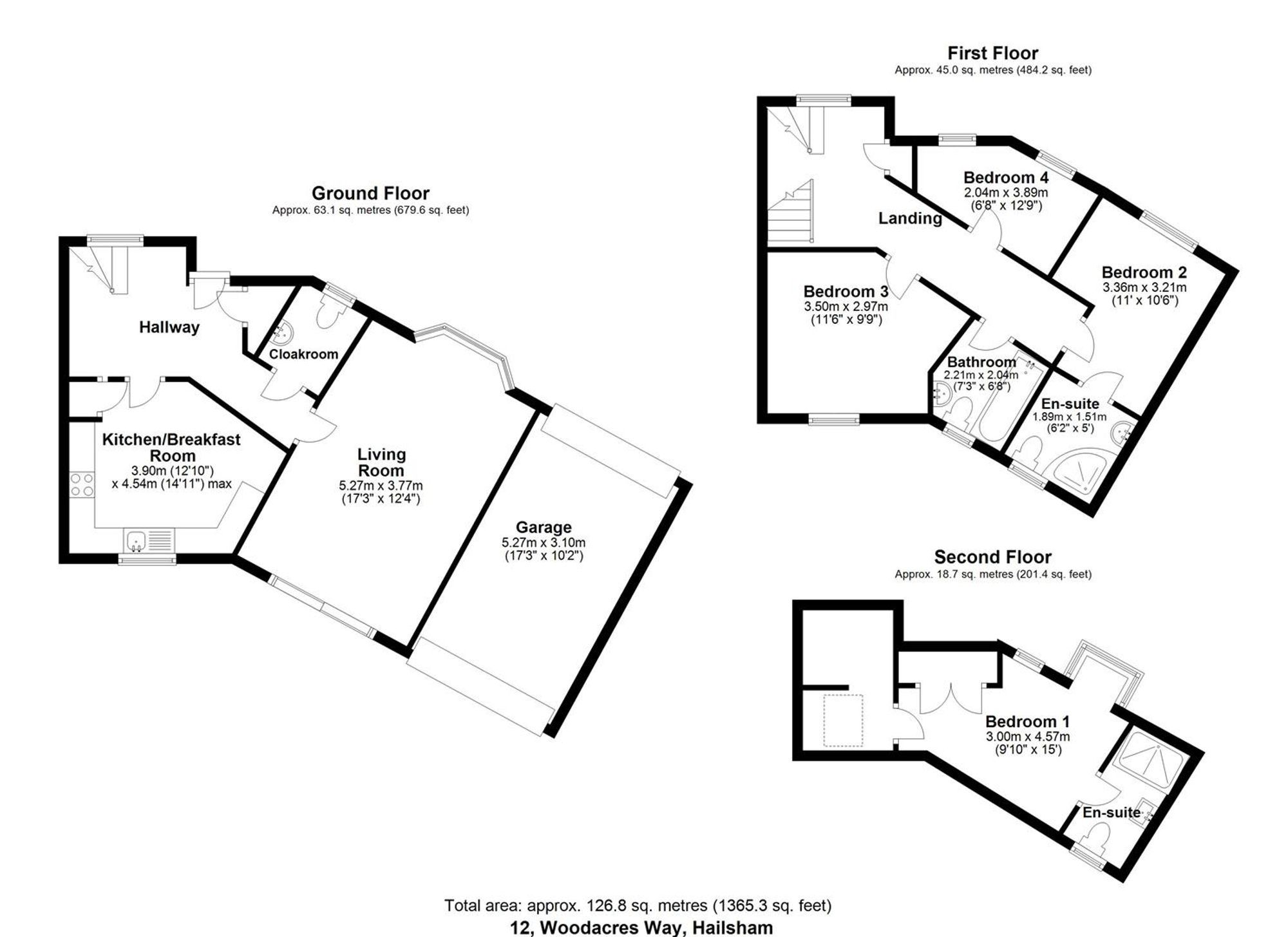 12 Woodacres Way, Hailsham floorplan