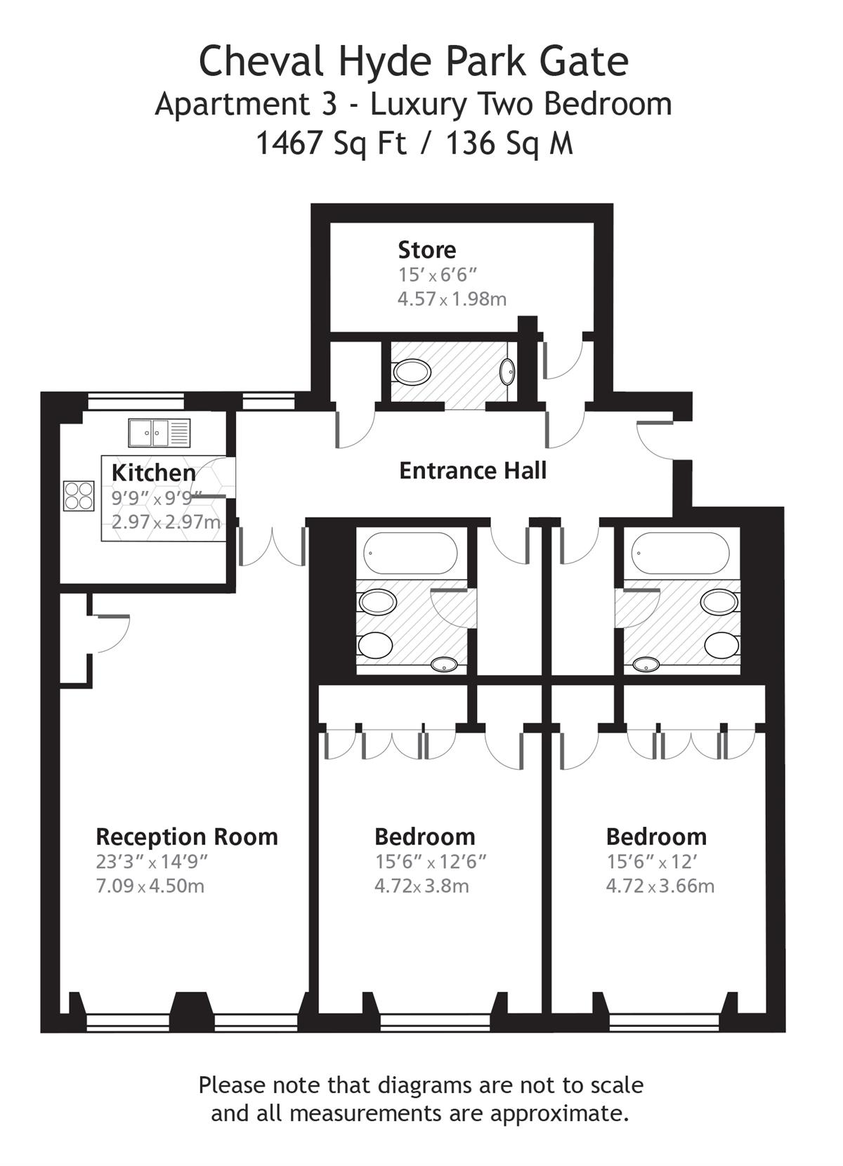 2 Bedrooms Flat to rent in Hyde Park Gate, London SW7