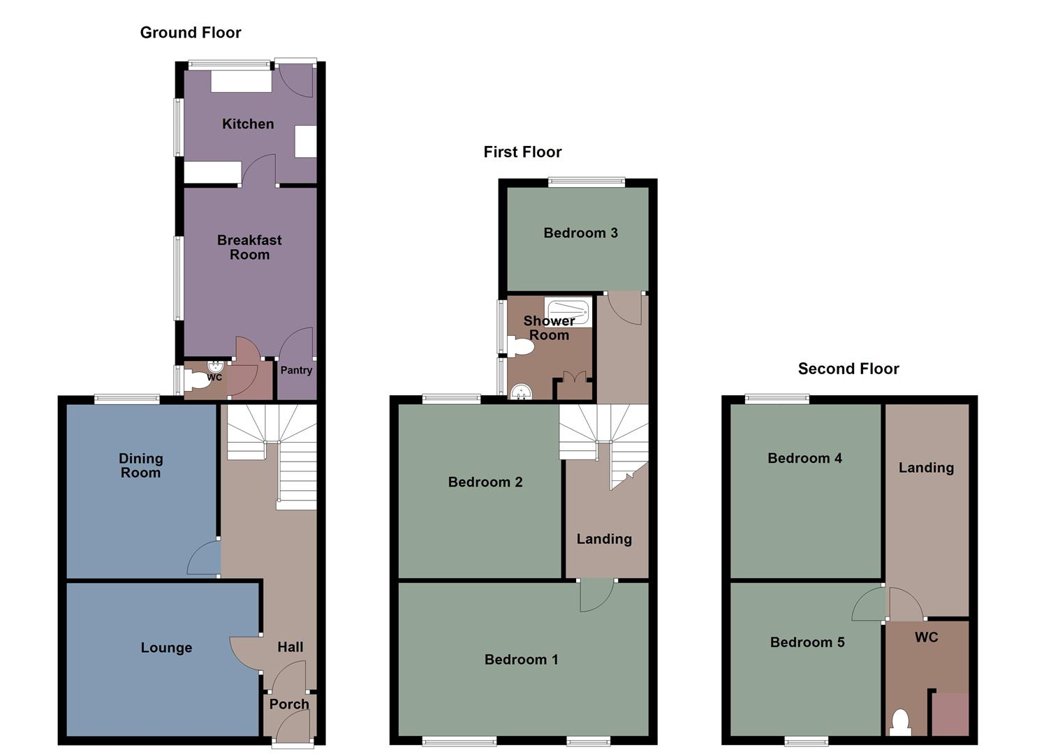 24, Woodlands Terrace, Swansea floorplan