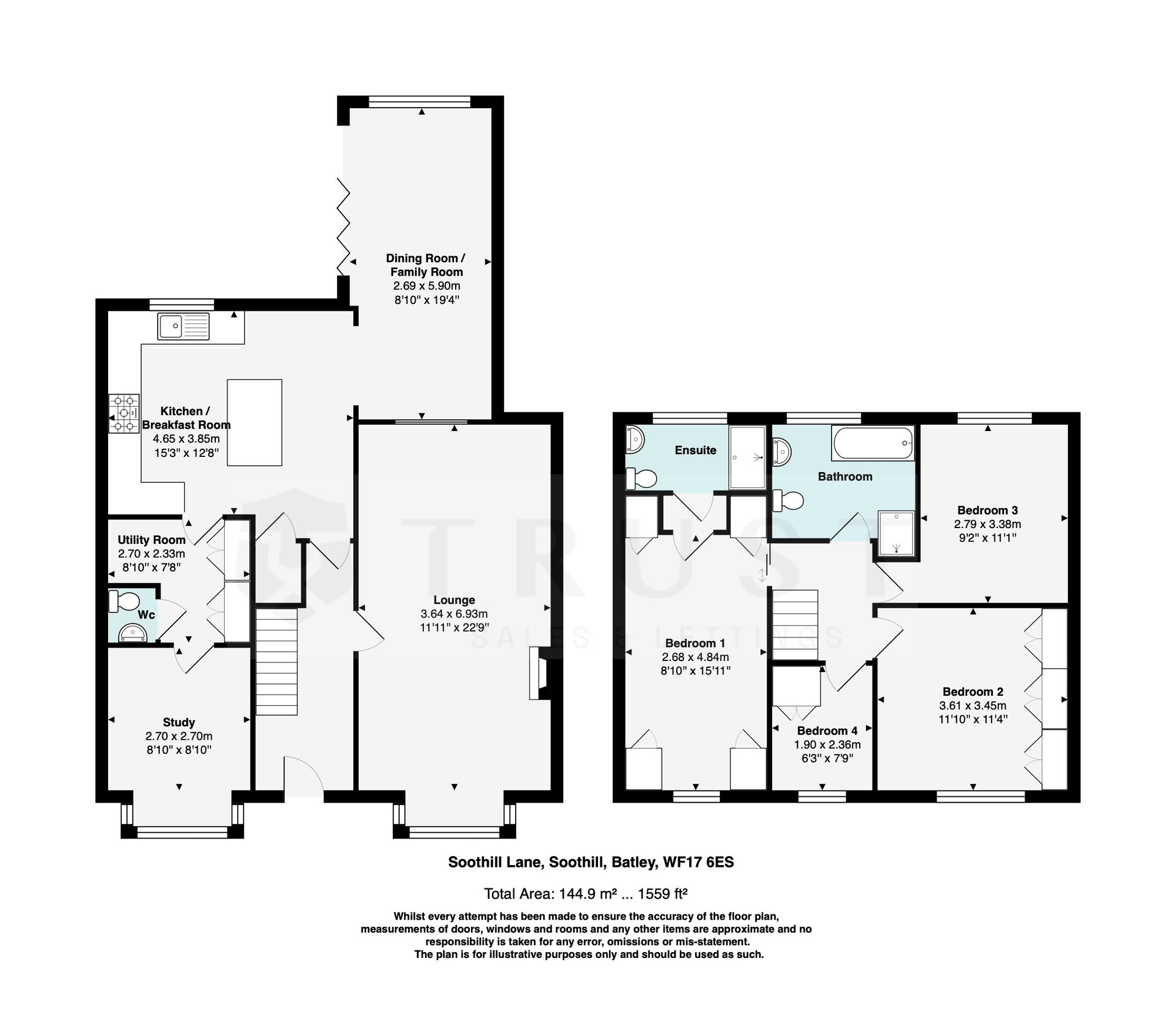 365 Soothill Lane, Batley floorplan