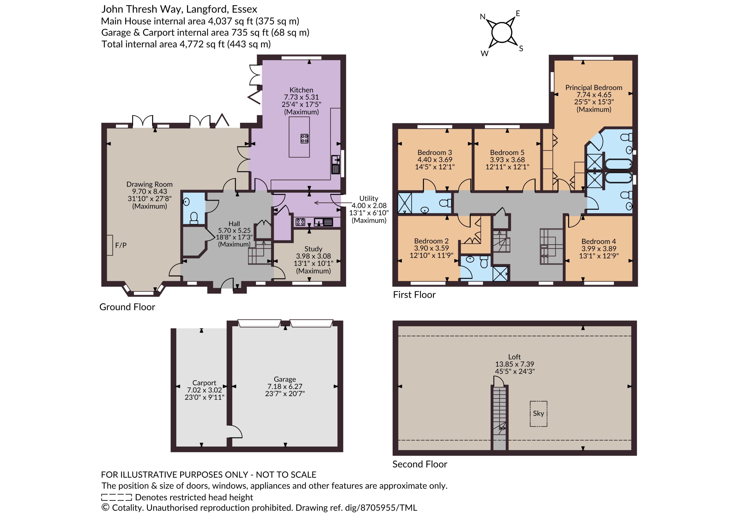 7, John Thresh Way, Maldon floorplan
