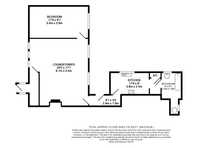 92, Alexandra Road, Aldershot floorplan