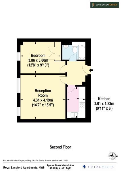 Flat 104 Royal Langford Apartments, 2 Greville Road, London floorplan