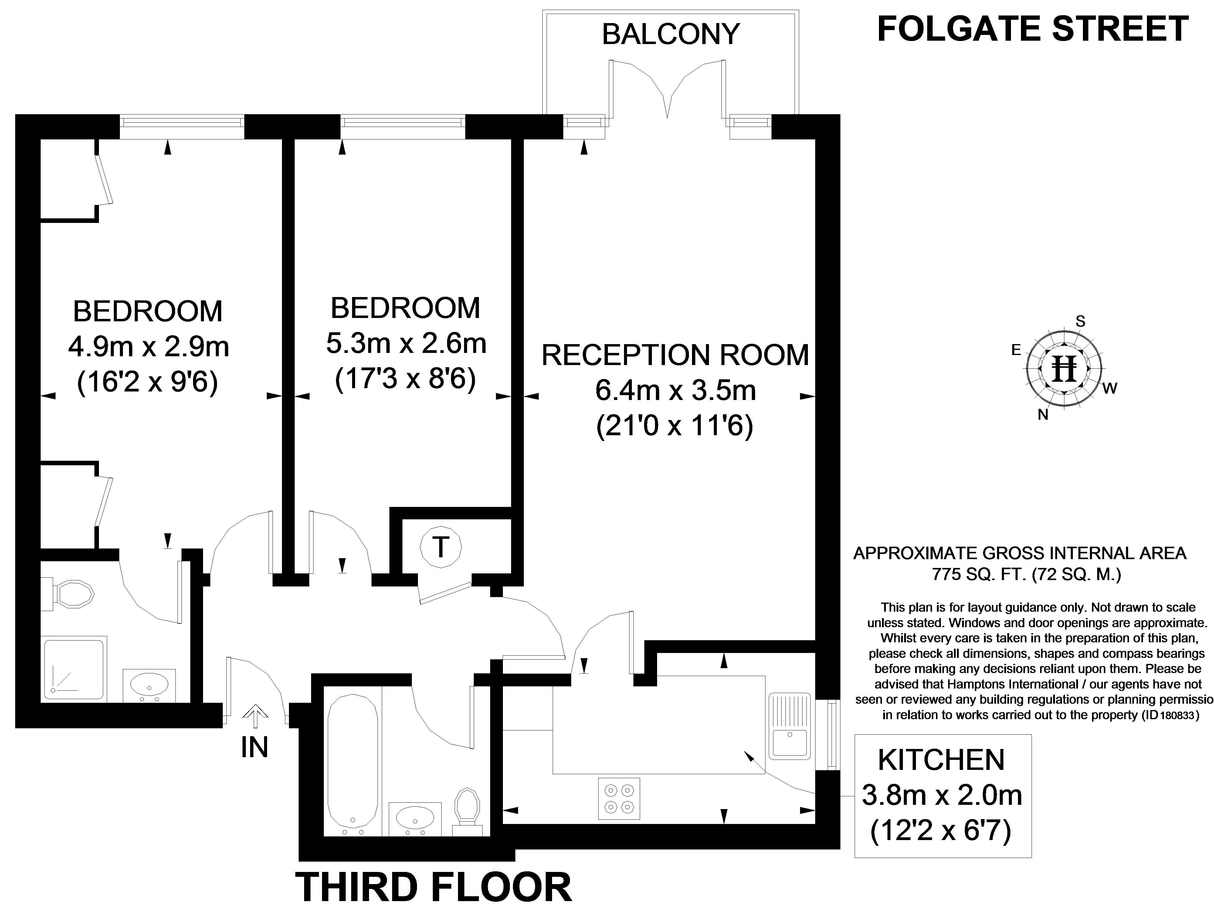 Folgate Street London E1 2 Bedroom Flat To Rent 53976111